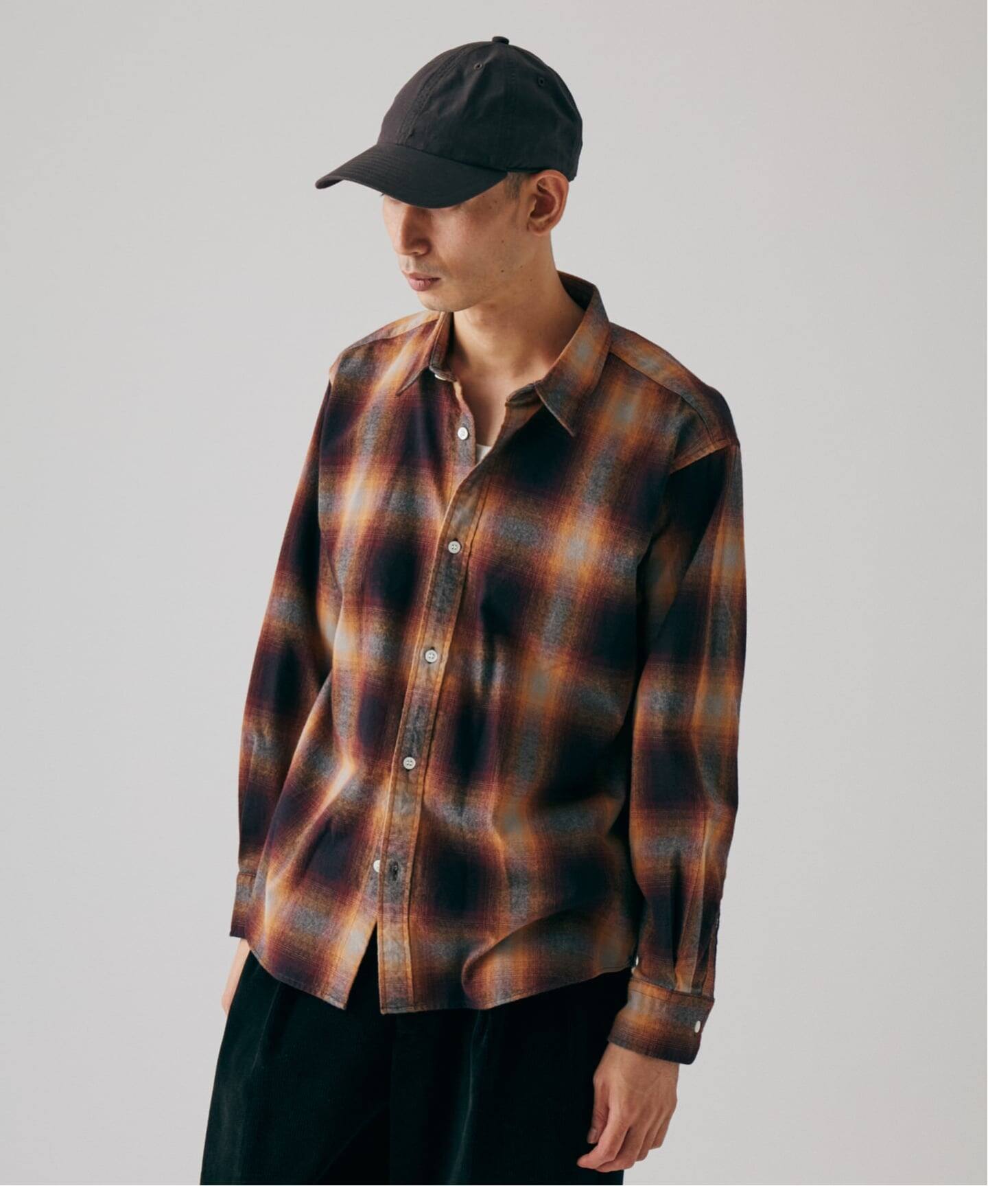 予約》オンブレ フランネル チェック レギュラー シャツ 1（シャツ 