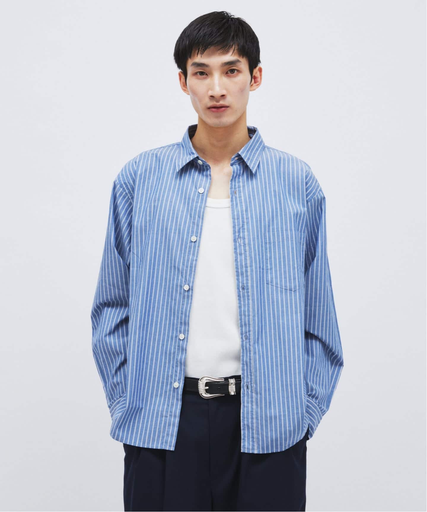 【ジャーナルスタンダード】トロミシャツ オーガニックコットンチェックドロストシャツ（シャツ/ブラウス