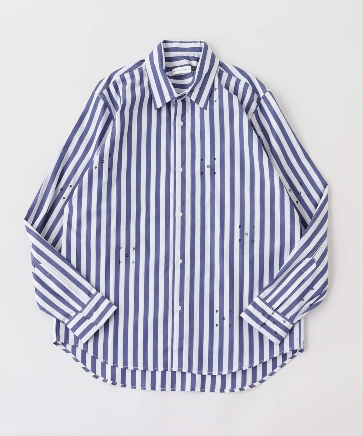 POP TRADING COMPANY ポロシャツ Lサイズ POP TRADING COMPANY / ポップトレーディングカンパニー logos stripe