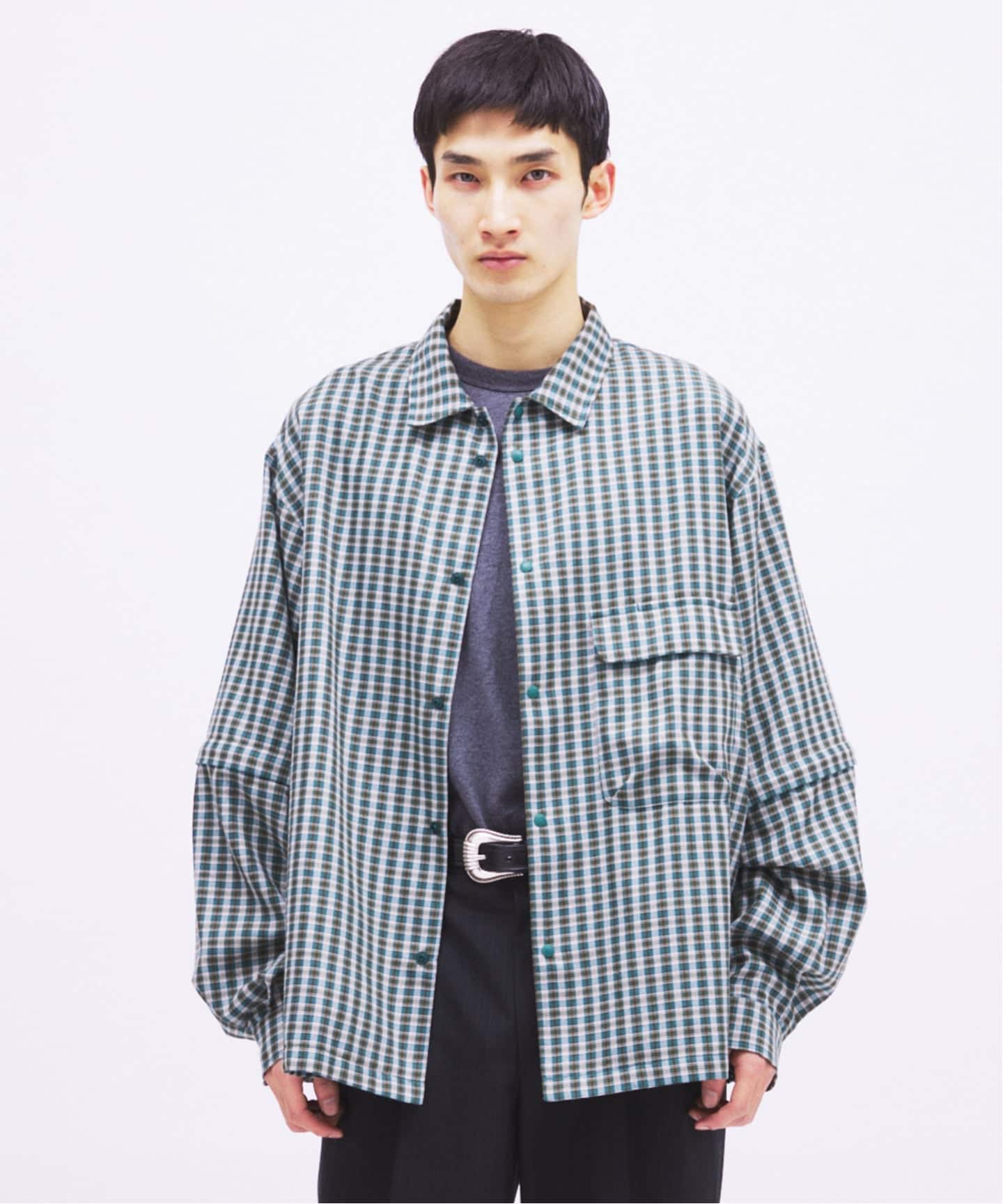 snow peak / スノーピーク 別注 チェック ユーティリティ シャツ