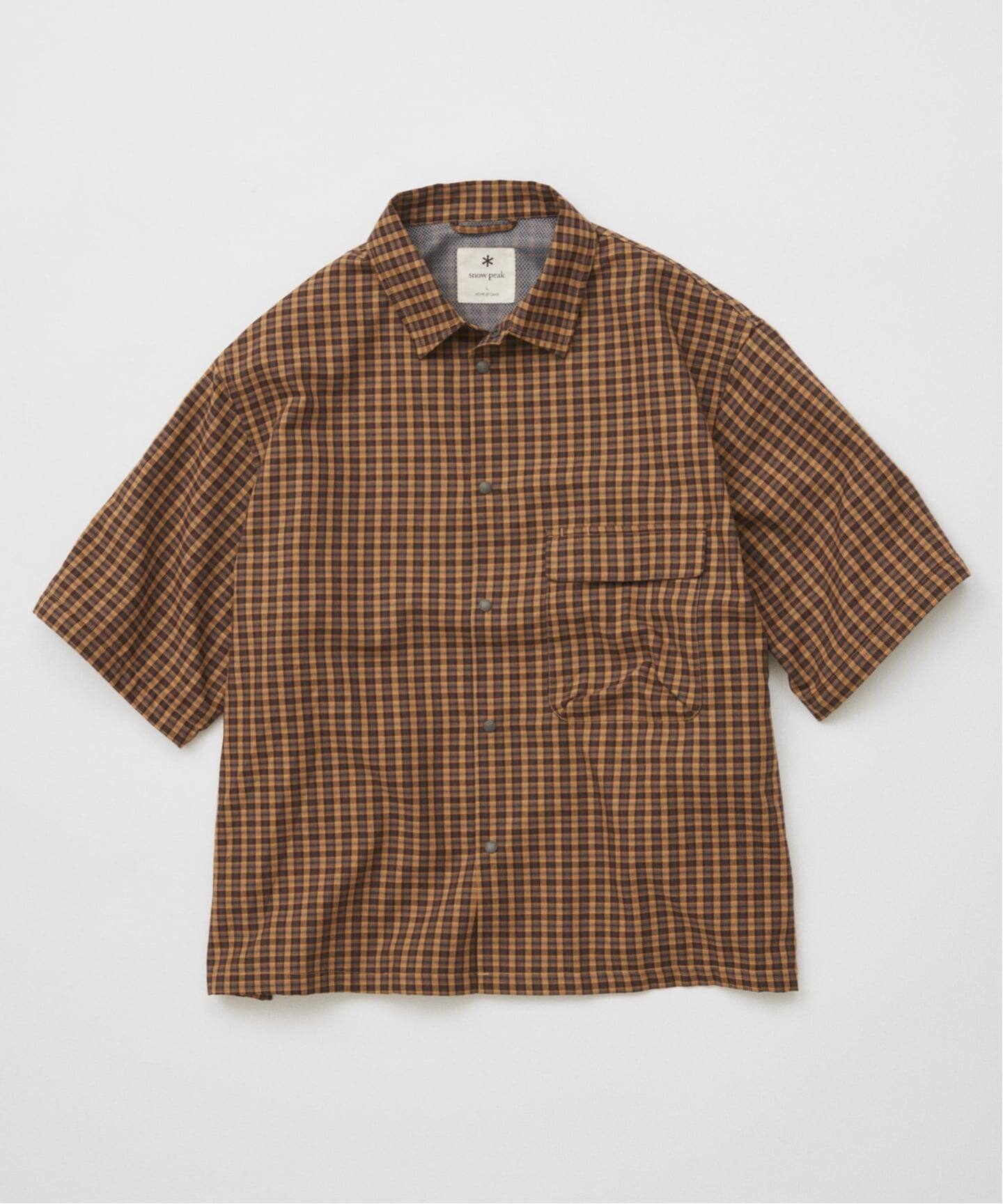 snow peak / スノーピーク 別注 チェック ユーティリティ シャツ