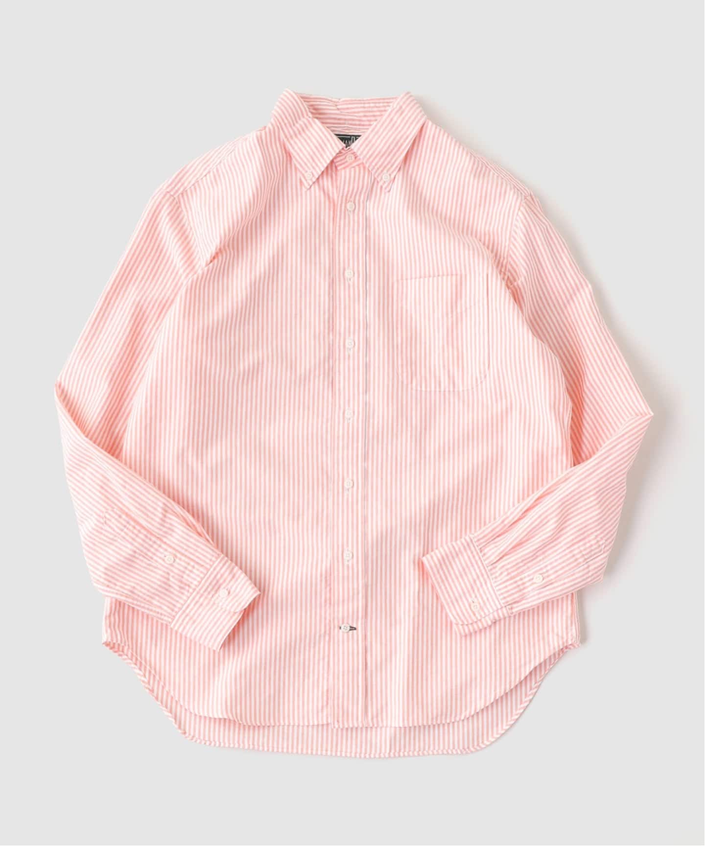 GITMAN VINTAGE ORANGE STRIPE SPRING OXFO（シャツ／ブラウス