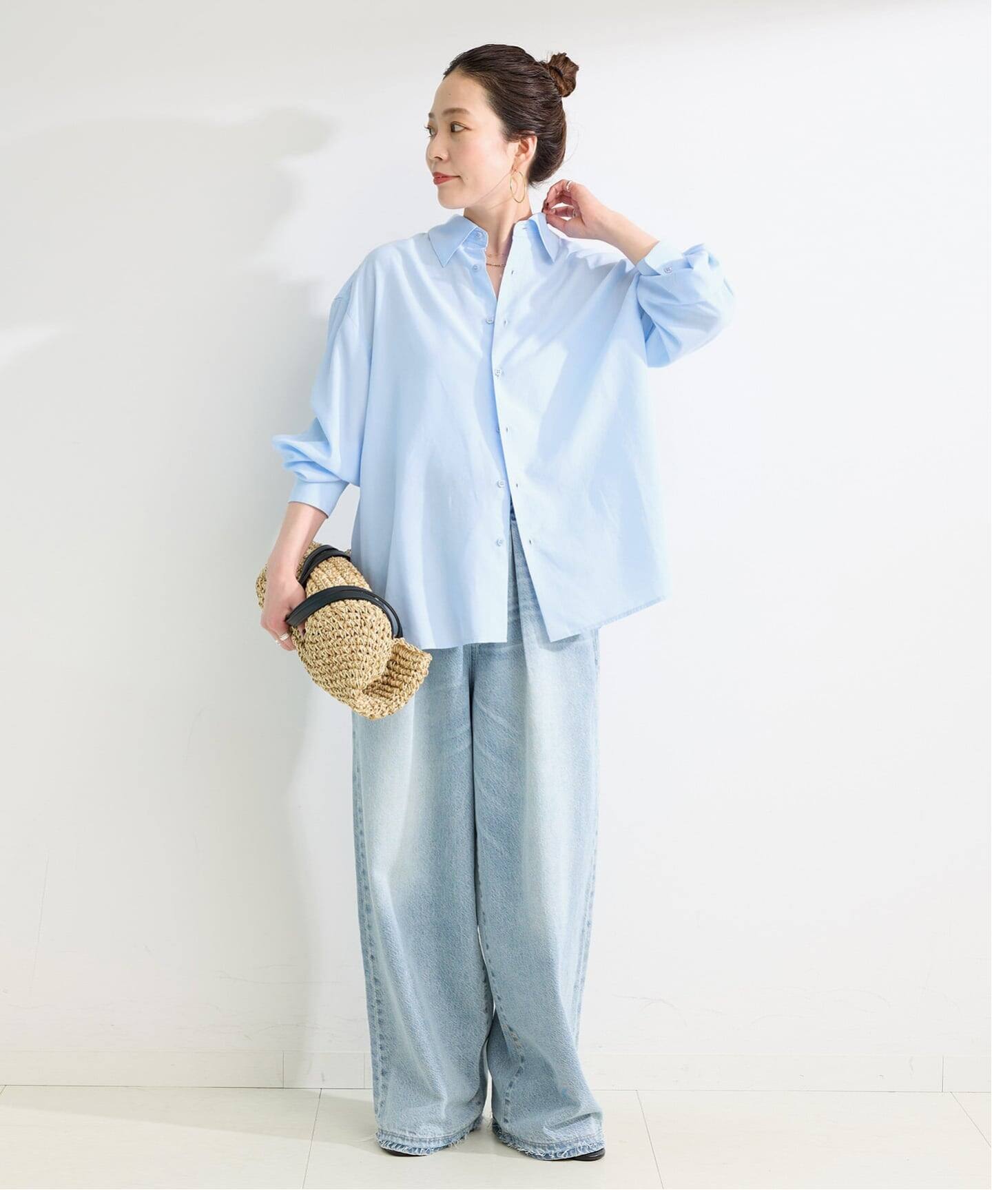 接触冷感 / ウォッシャブル / *MAI.M MILKY OVER SHIRT（シャツ