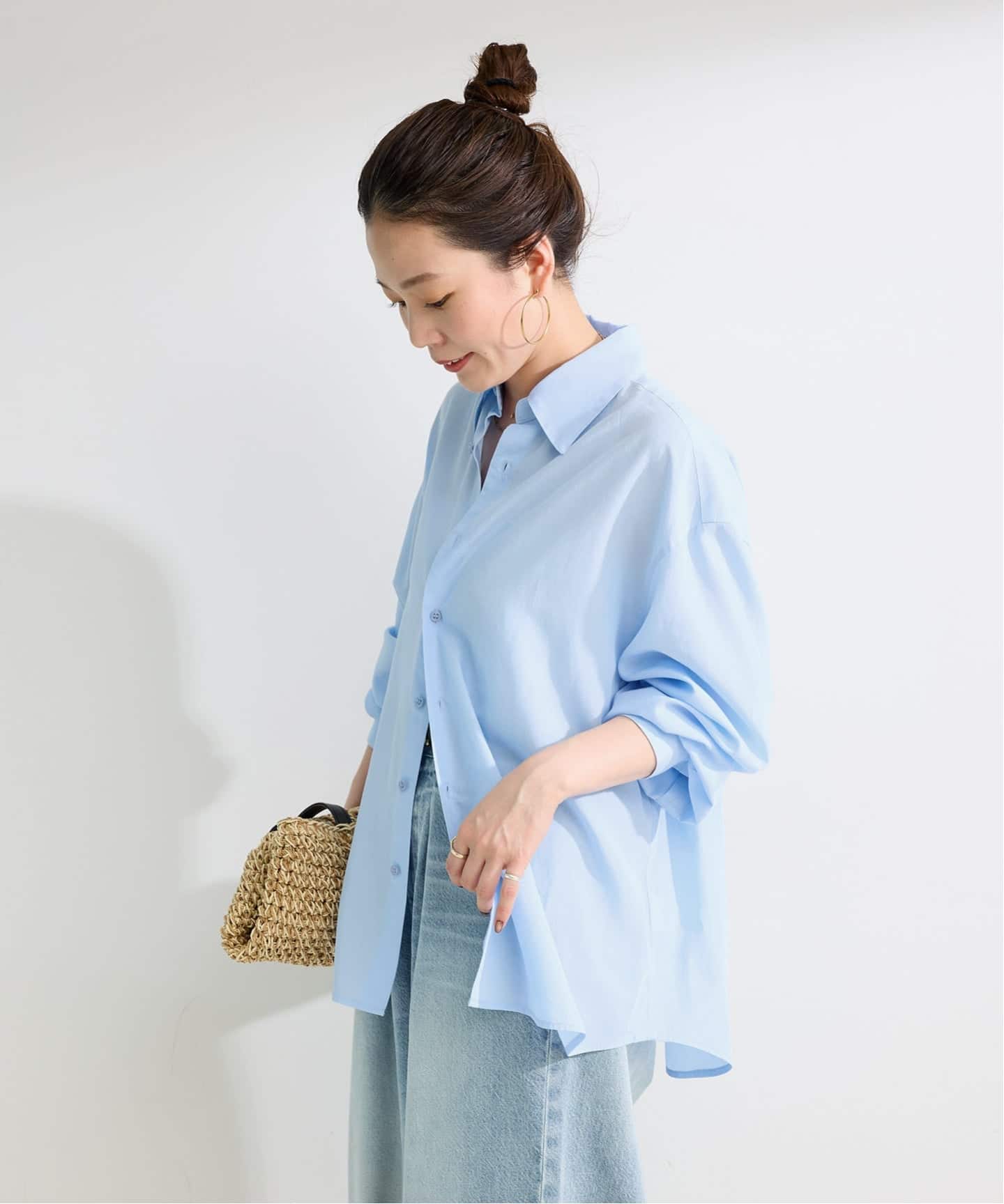 接触冷感 / ウォッシャブル / *MAI.M MILKY OVER SHIRT（シャツ