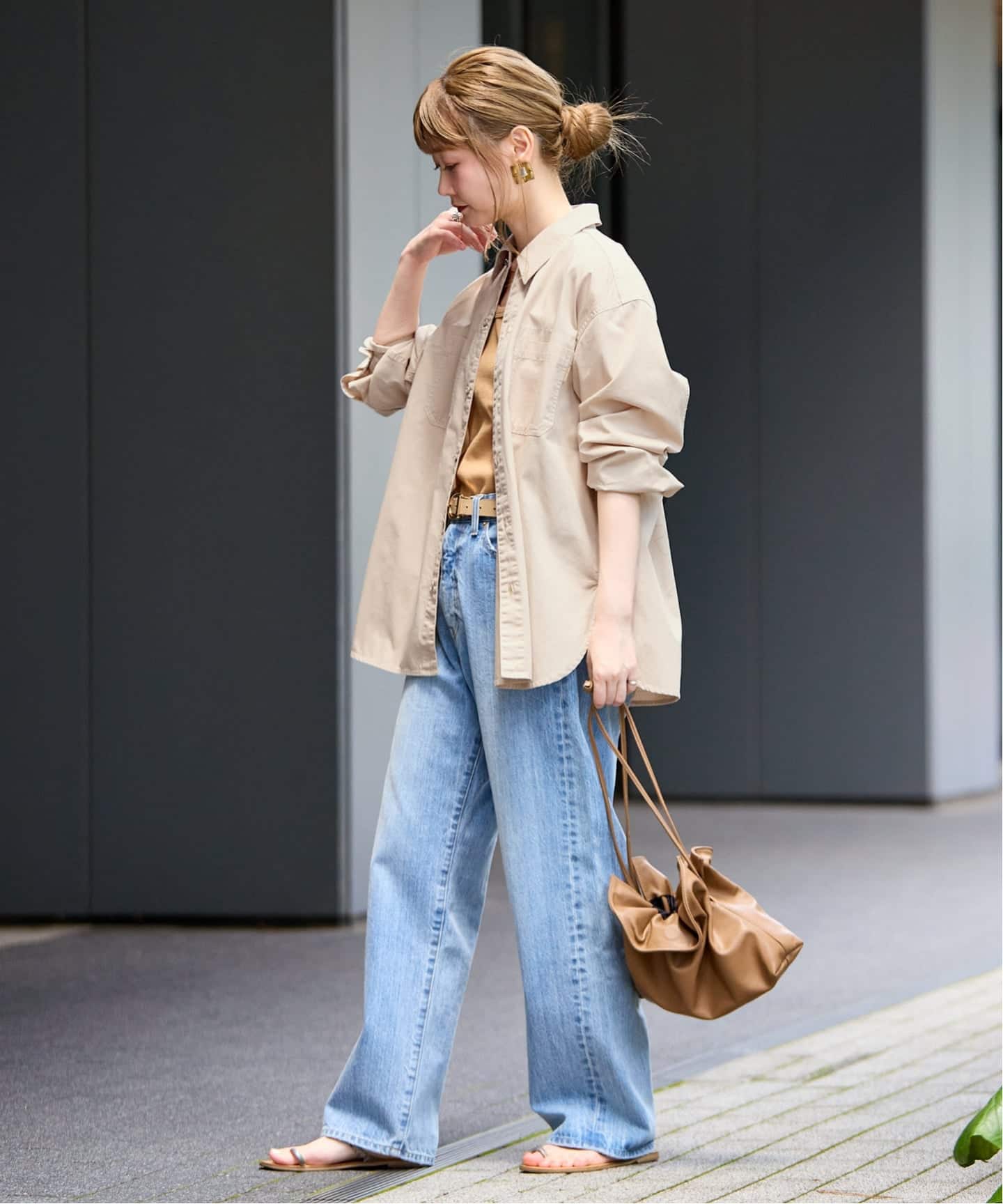 予約》ウォッシャブル / DU JOUR / デュ ジュール JEAN NOMADS SHIRT