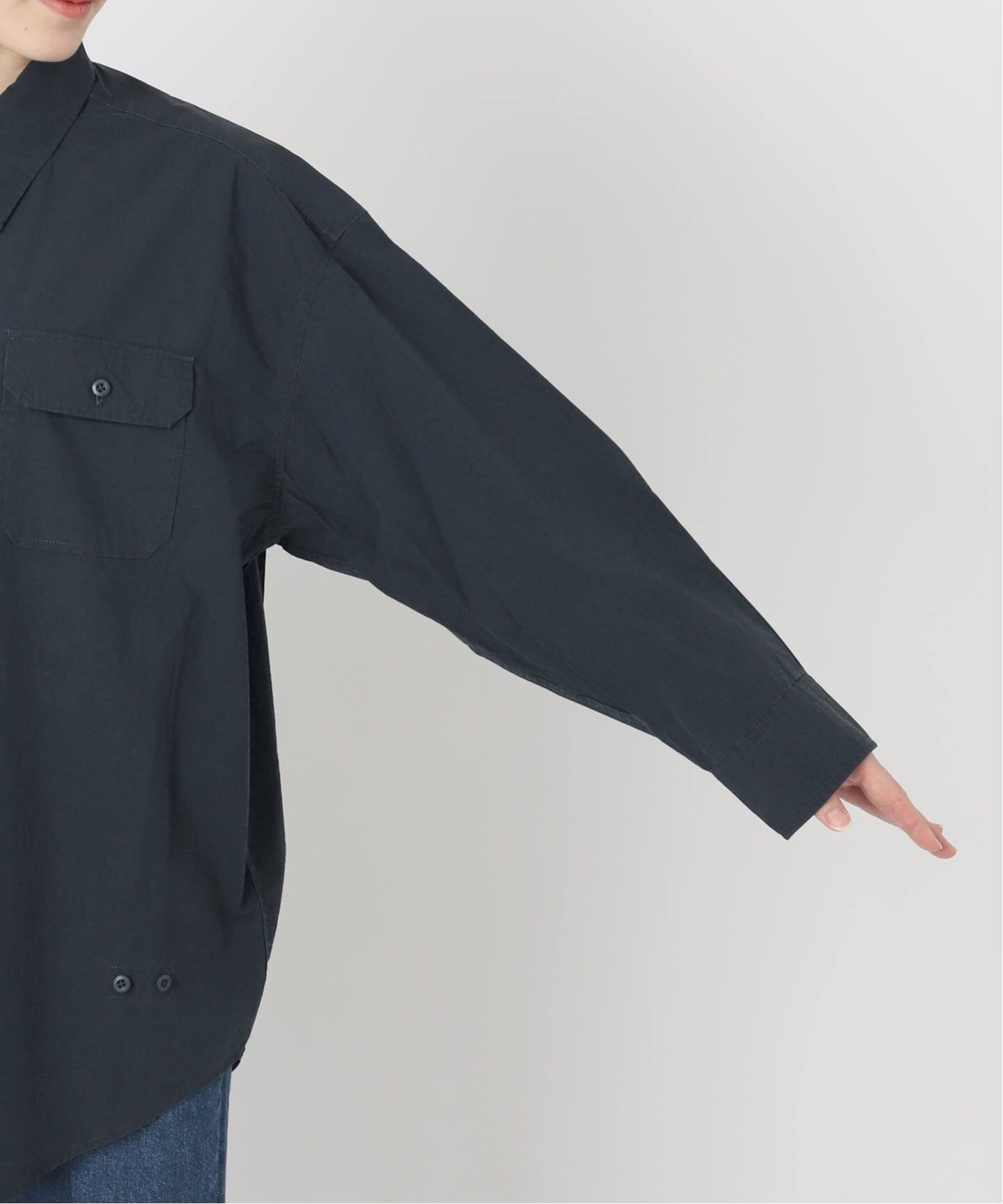 2wayシャツ　ウォッシュブラック WEB＋一部店舗限定】ウォッシャブル / バイオウォッシュ2WAYシャツ