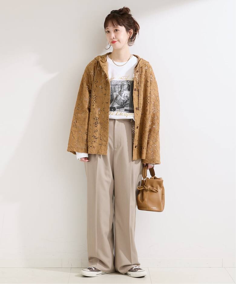 手洗い可 / レースフードシャツ（シャツ／ブラウス）｜B.C STOCK（ベー 
