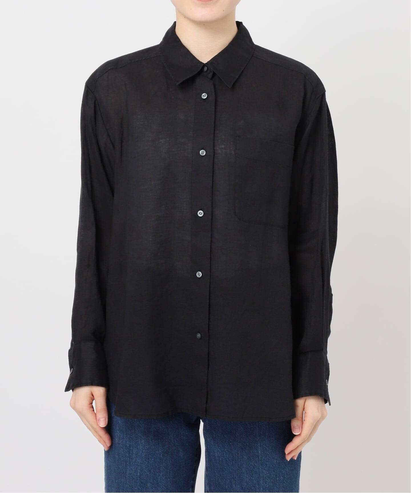 S/Mサイズ展開》手洗い可 / 2WAYフレンチリネンシャツ（シャツ