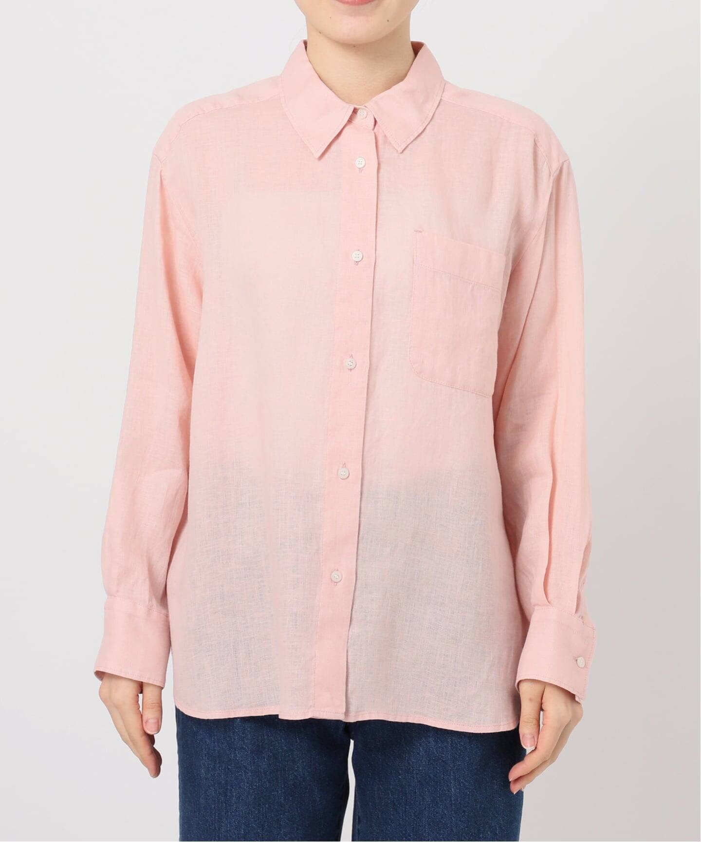 S/Mサイズ展開》手洗い可 / 2WAYフレンチリネンシャツ（シャツ