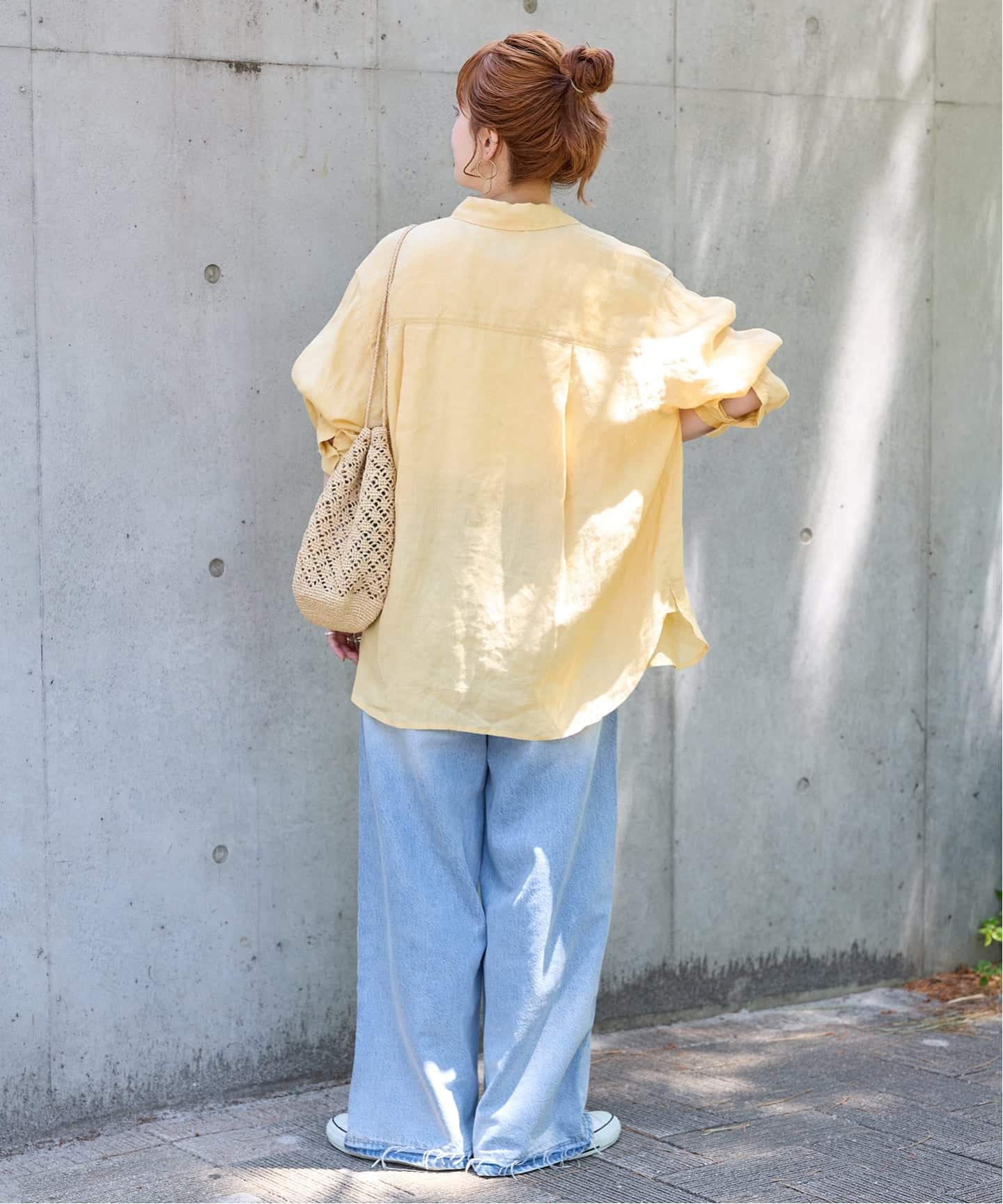 追加》《S/Mサイズ展開》手洗い可 / 2WAYフレンチリネンシャツ(シャツ 追加》《S/Mサイズ展開》手洗い可 / 2WAYフレンチリネンシャツ(シャツ