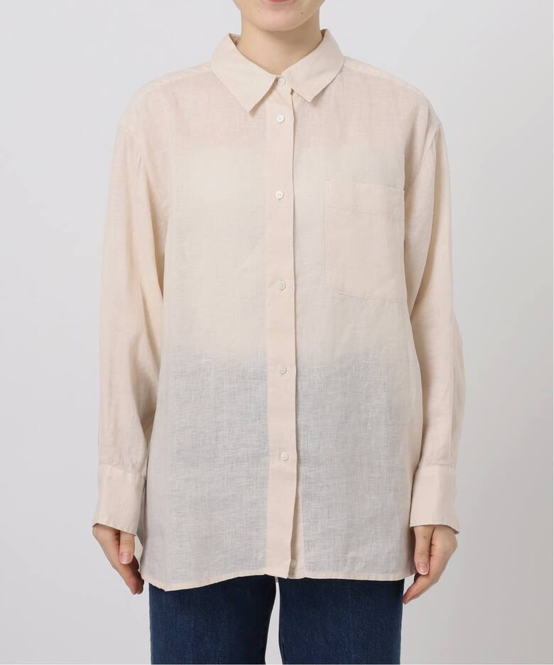 追加》《S/Mサイズ展開》手洗い可 / 2WAYフレンチリネンシャツ（シャツ