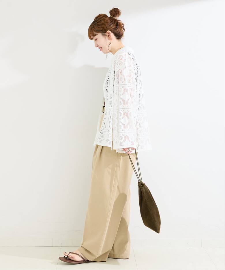 手洗い可 / レースembroideryシャツ（シャツ／ブラウス）｜B.C STOCK 