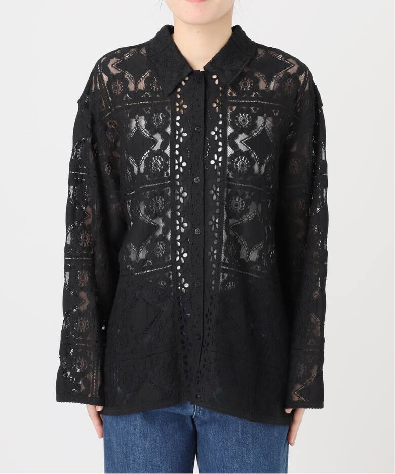 手洗い可 / レースembroideryシャツ（シャツ／ブラウス）｜B.C STOCK 