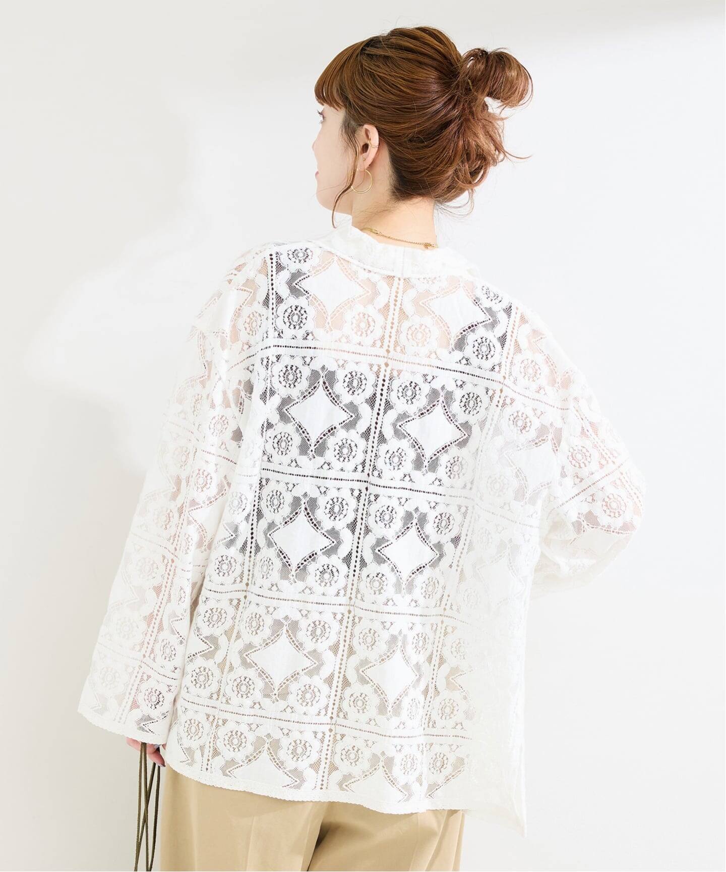 手洗い可 / レースembroideryシャツ（シャツ／ブラウス）｜B.C STOCK 