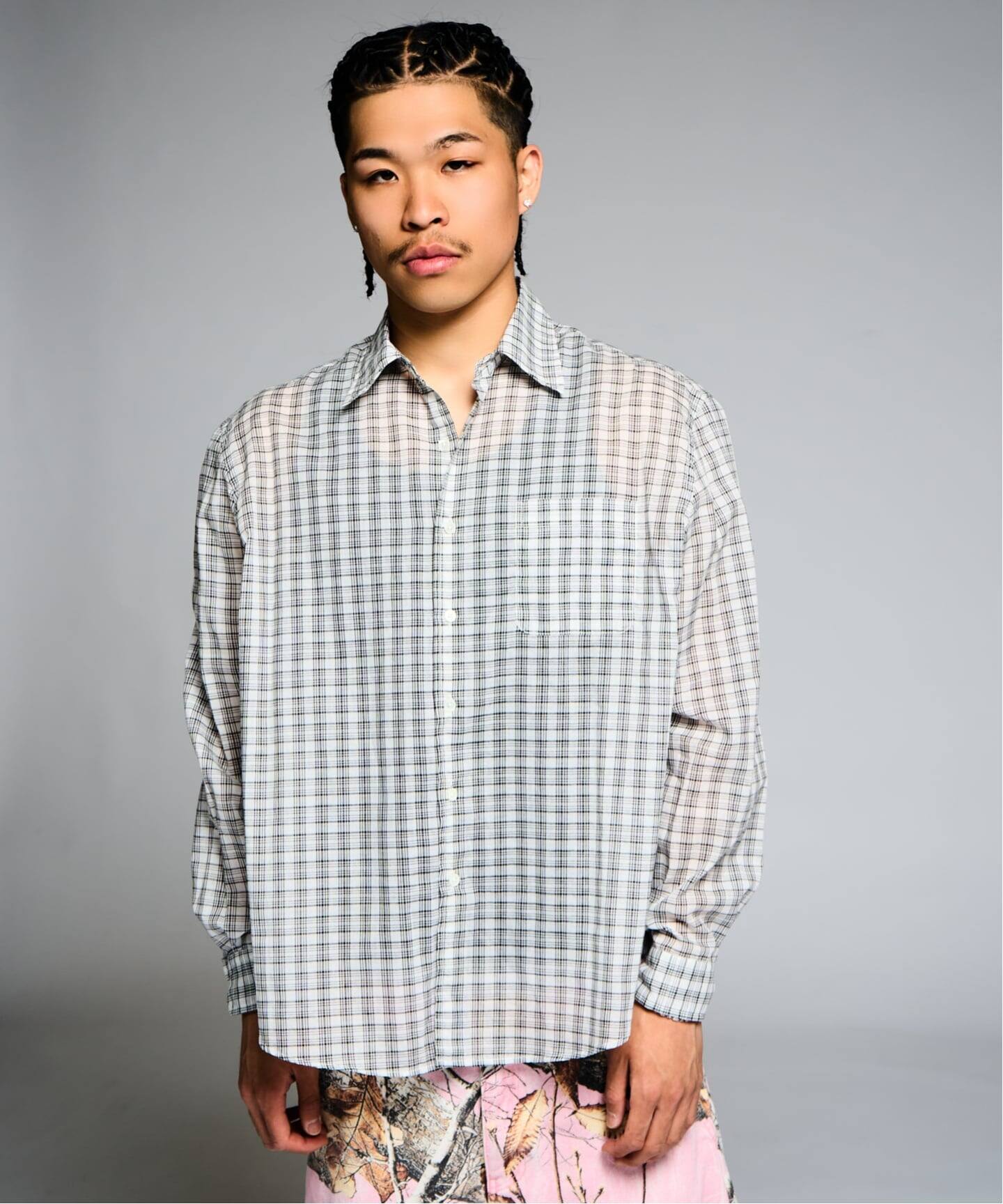 シアー チェック シャツ / SHEER CHECK SHIRTS（シャツ／ブラウス