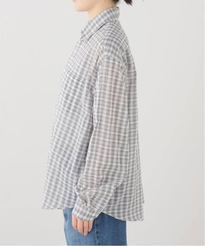 シアー チェック シャツ / SHEER CHECK SHIRTS（シャツ／ブラウス 