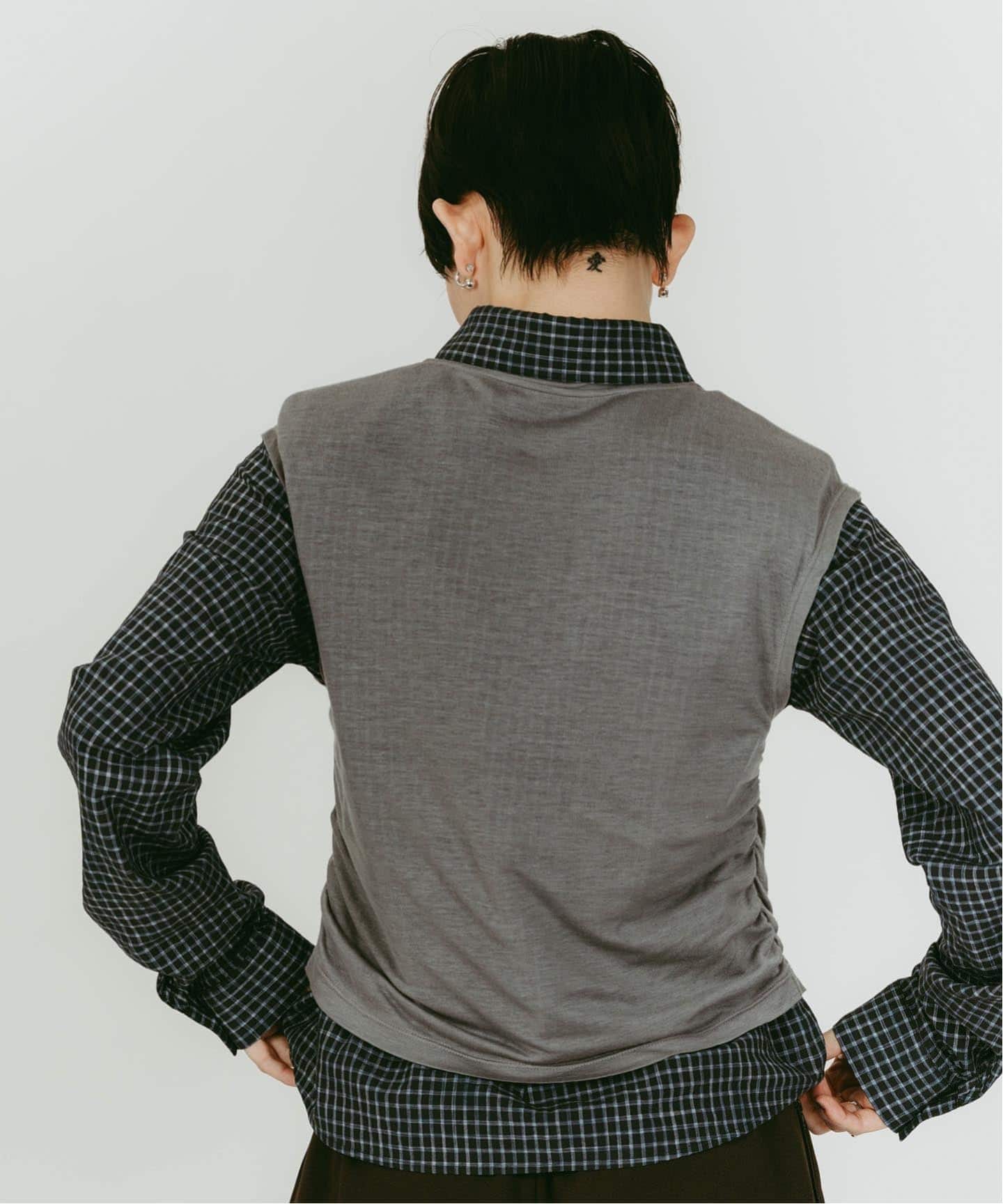 Knuth Marf/クヌースマーフ 2-piece layered compact shirt（シャツ