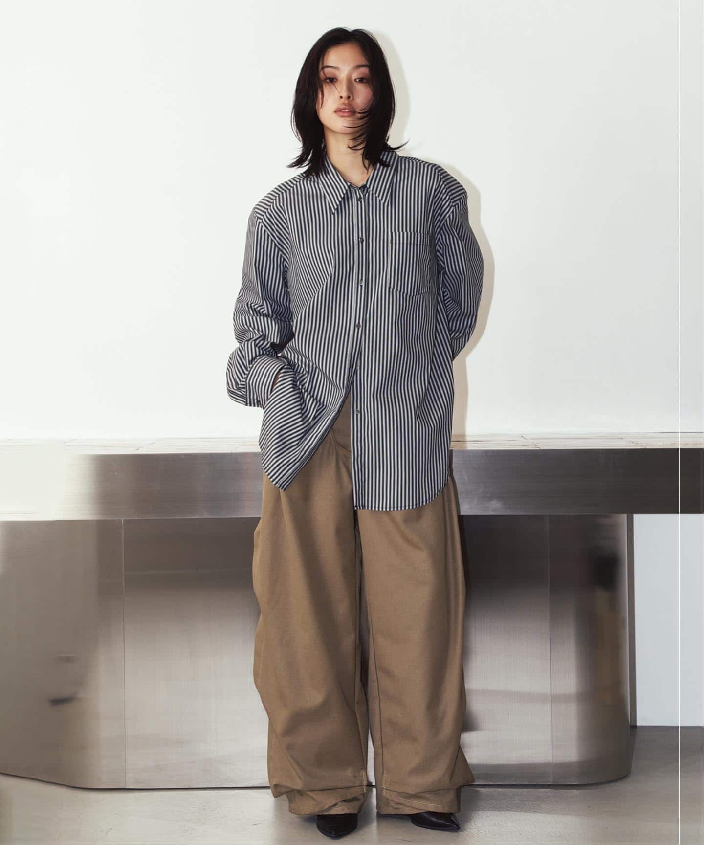 Knuth Marf / クヌースマーフ label over shirt（シャツ／ブラウス