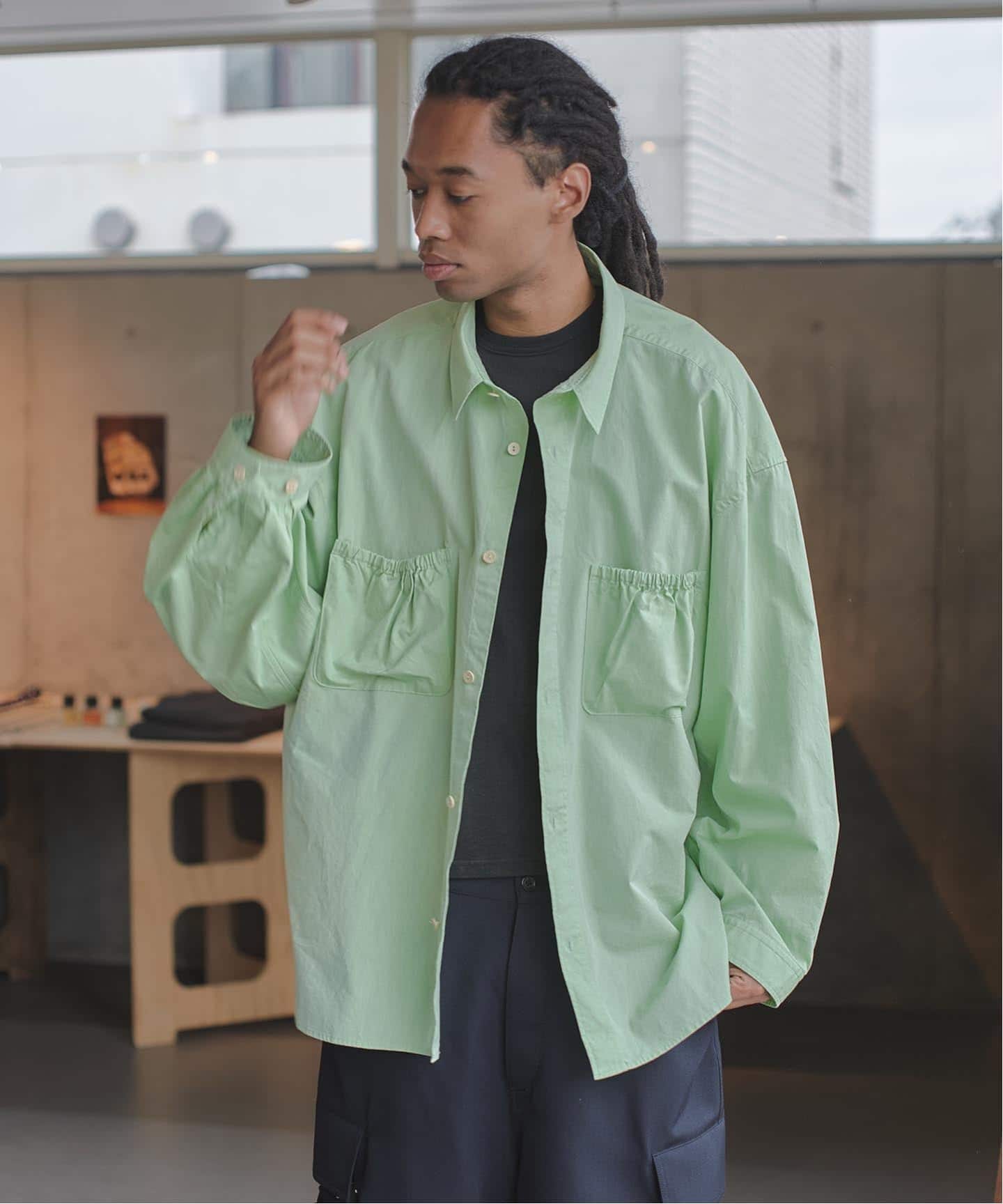 refomed /リフォメッド WRIST PATCH WIDE SHIRT（シャツ／ブラウス