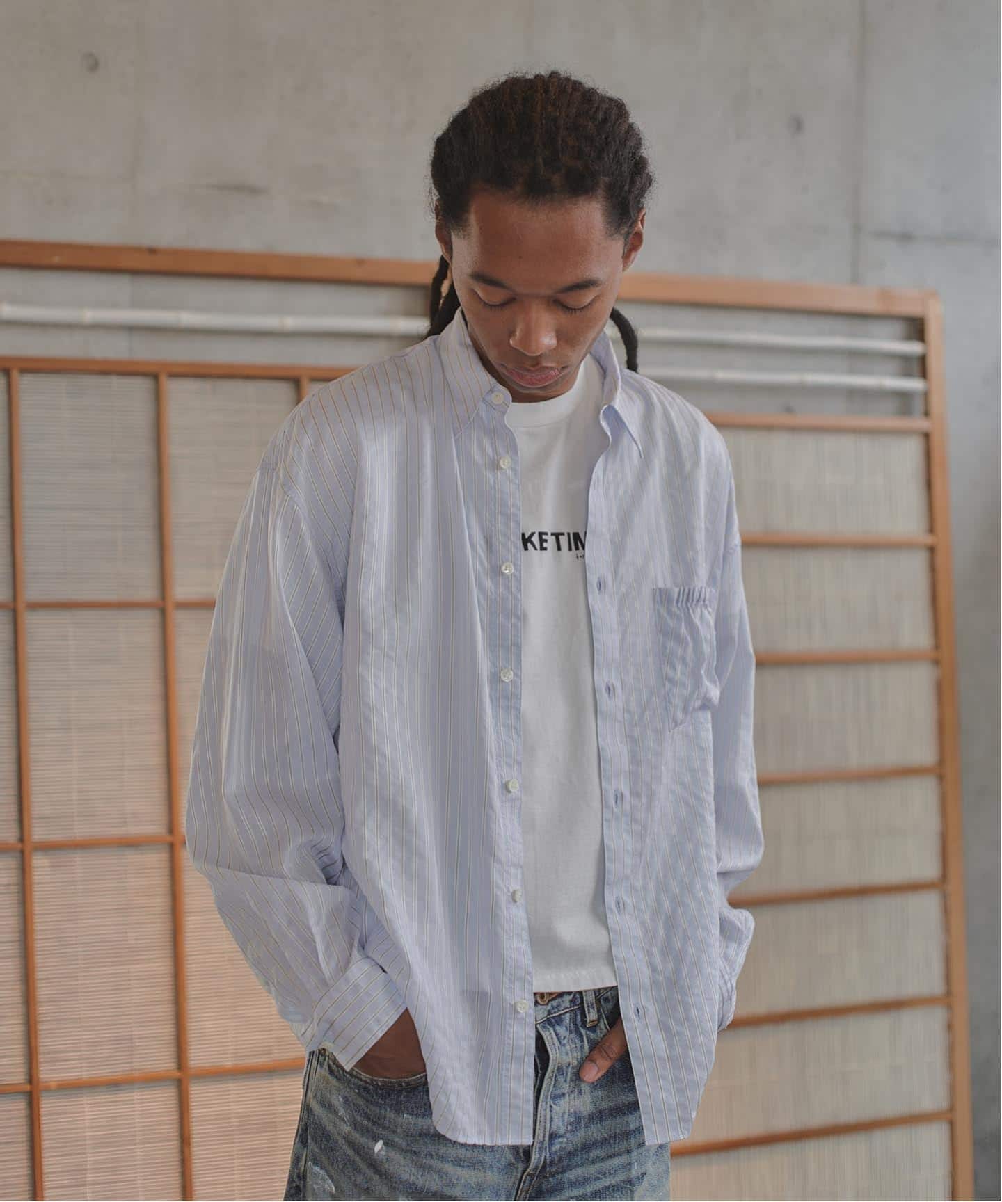 refomed /リフォメッド WRIST PATCH SLOUCH SHIRT 