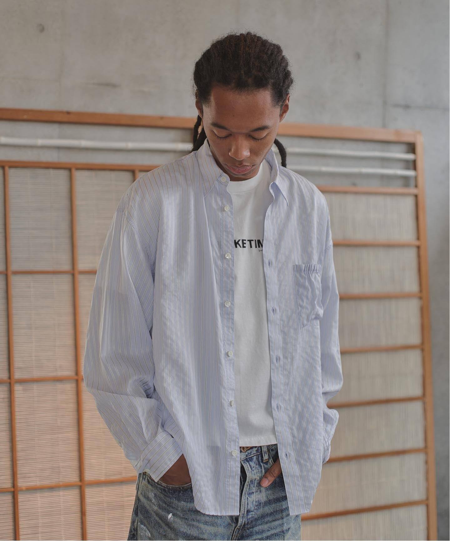 refomed /リフォメッド WRIST PATCH SLOUCH SHIRT 