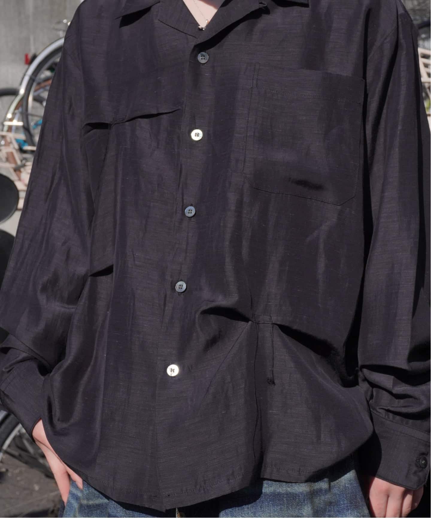 JieDa / ジエダ HAND STITCH OPEN COLLAR SHIRT（シャツ／ブラウス