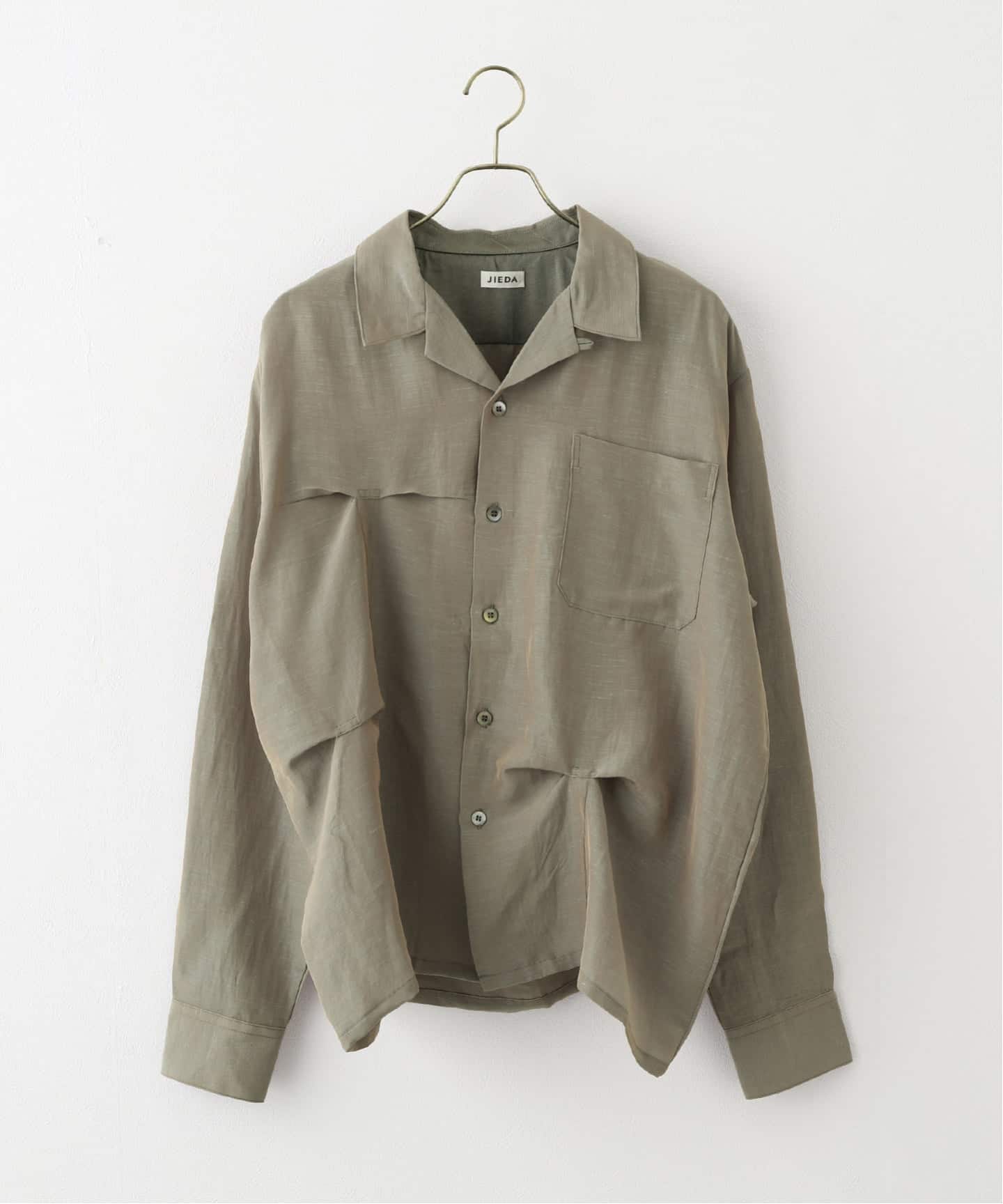 JieDa / ジエダ HAND STITCH OPEN COLLAR SHIRT（シャツ／ブラウス