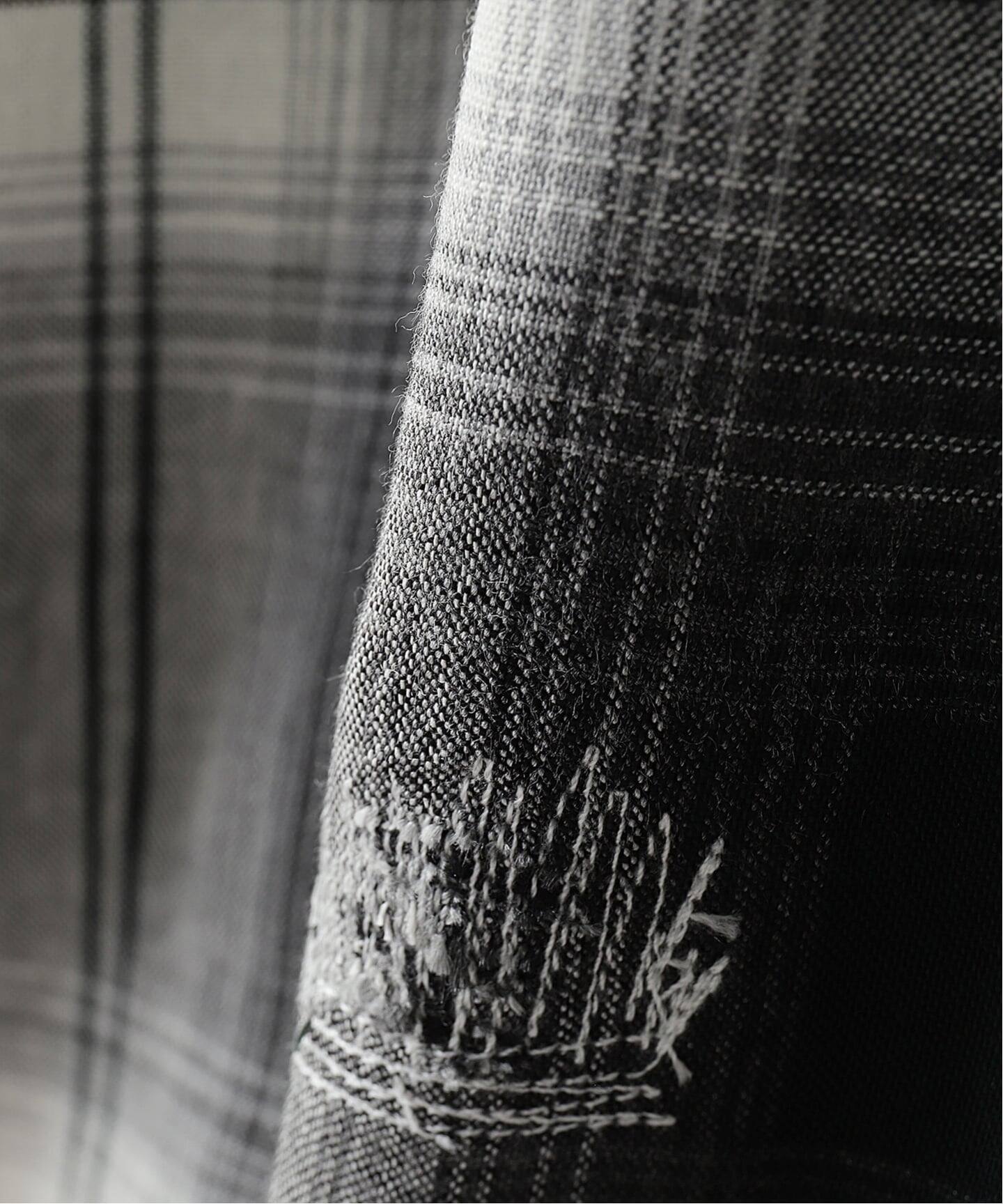 BOWWOW /バウワウ REMADE RAYON PLAID SHIRT AGED（シャツ／ブラウス