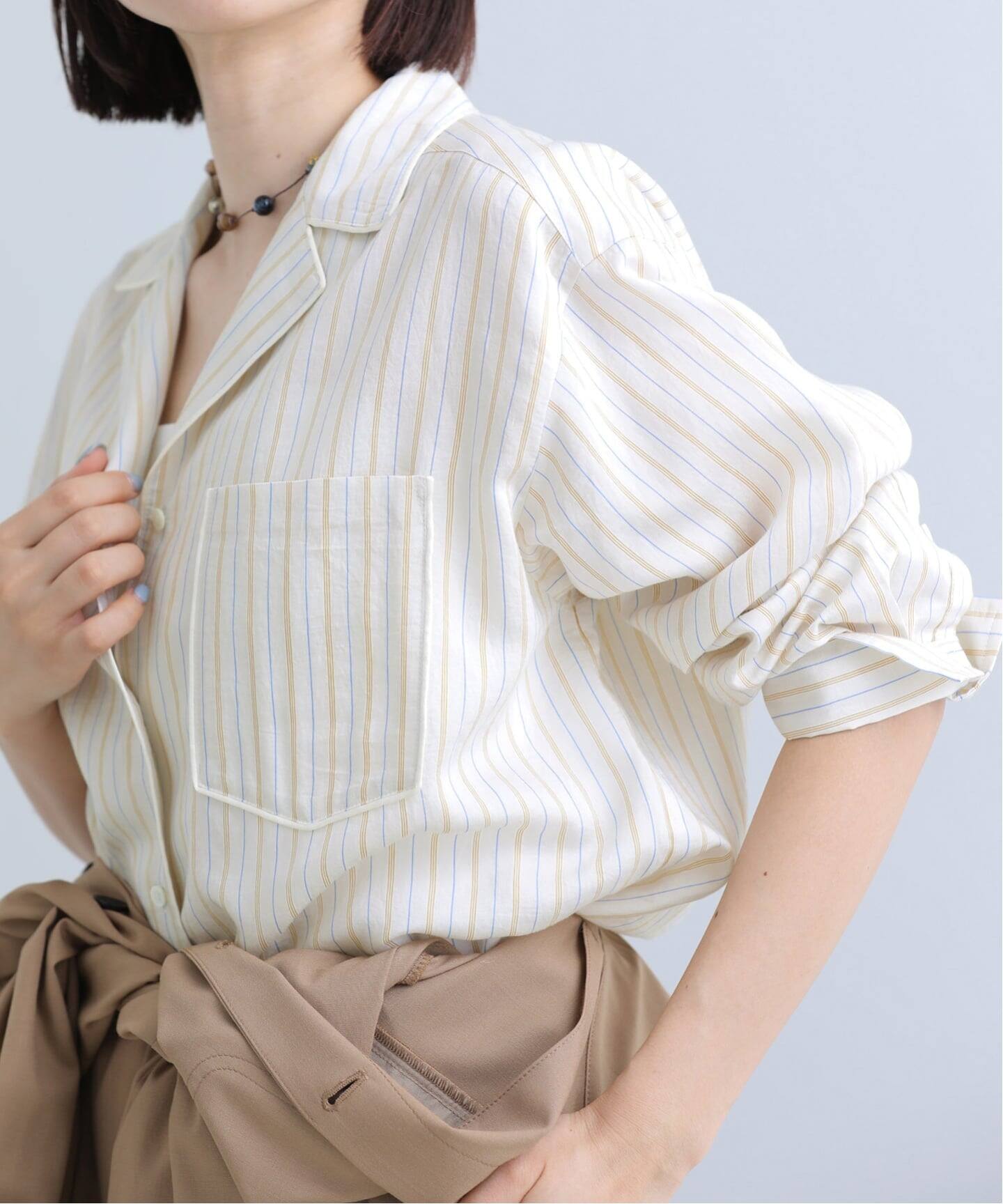 ストライプパジャマシャツ（シャツ／ブラウス）｜IENA（イエナ）の通販 
