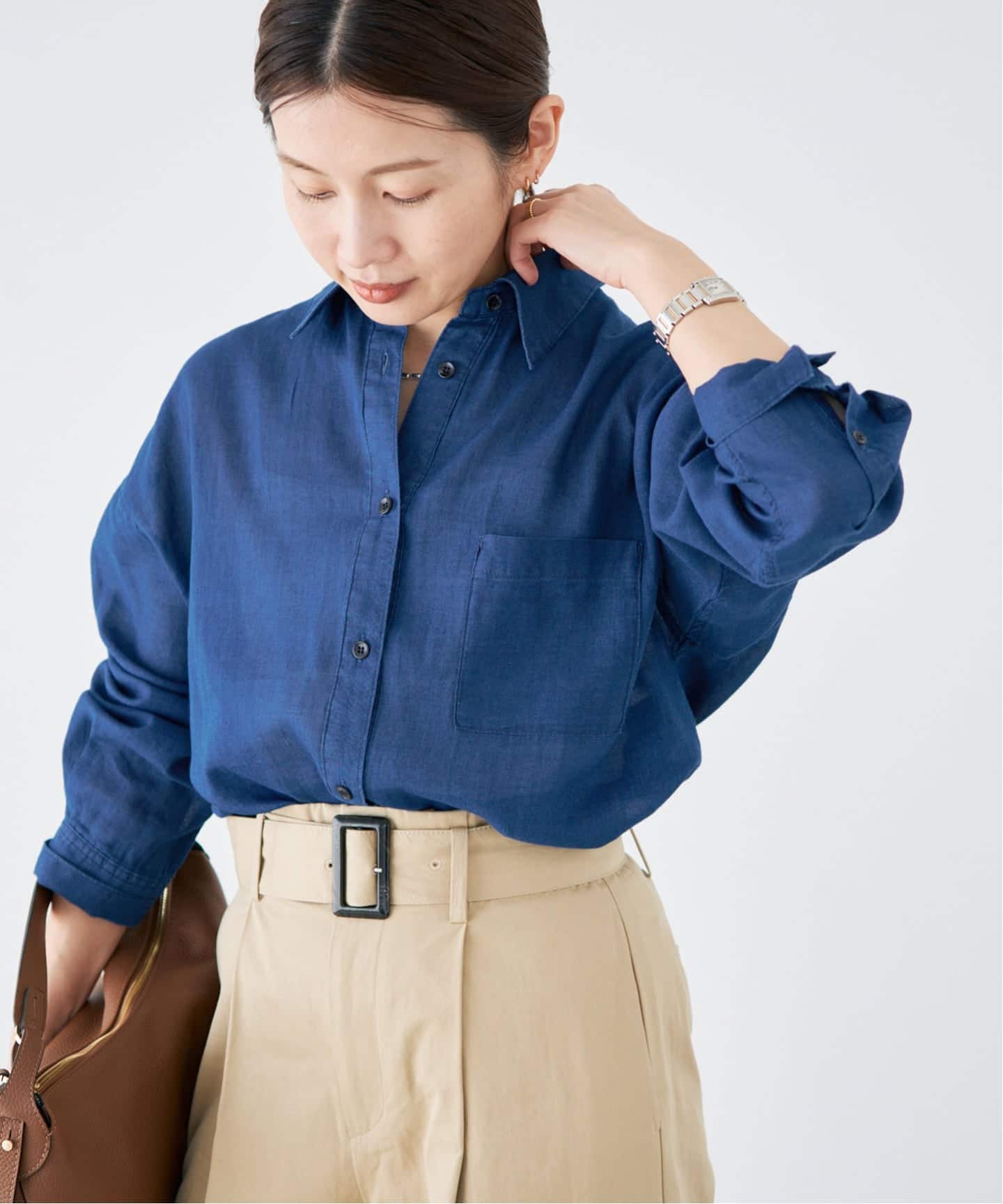 予約》シアーデニムシャツ（シャツ／ブラウス）｜IENA（イエナ）の通販