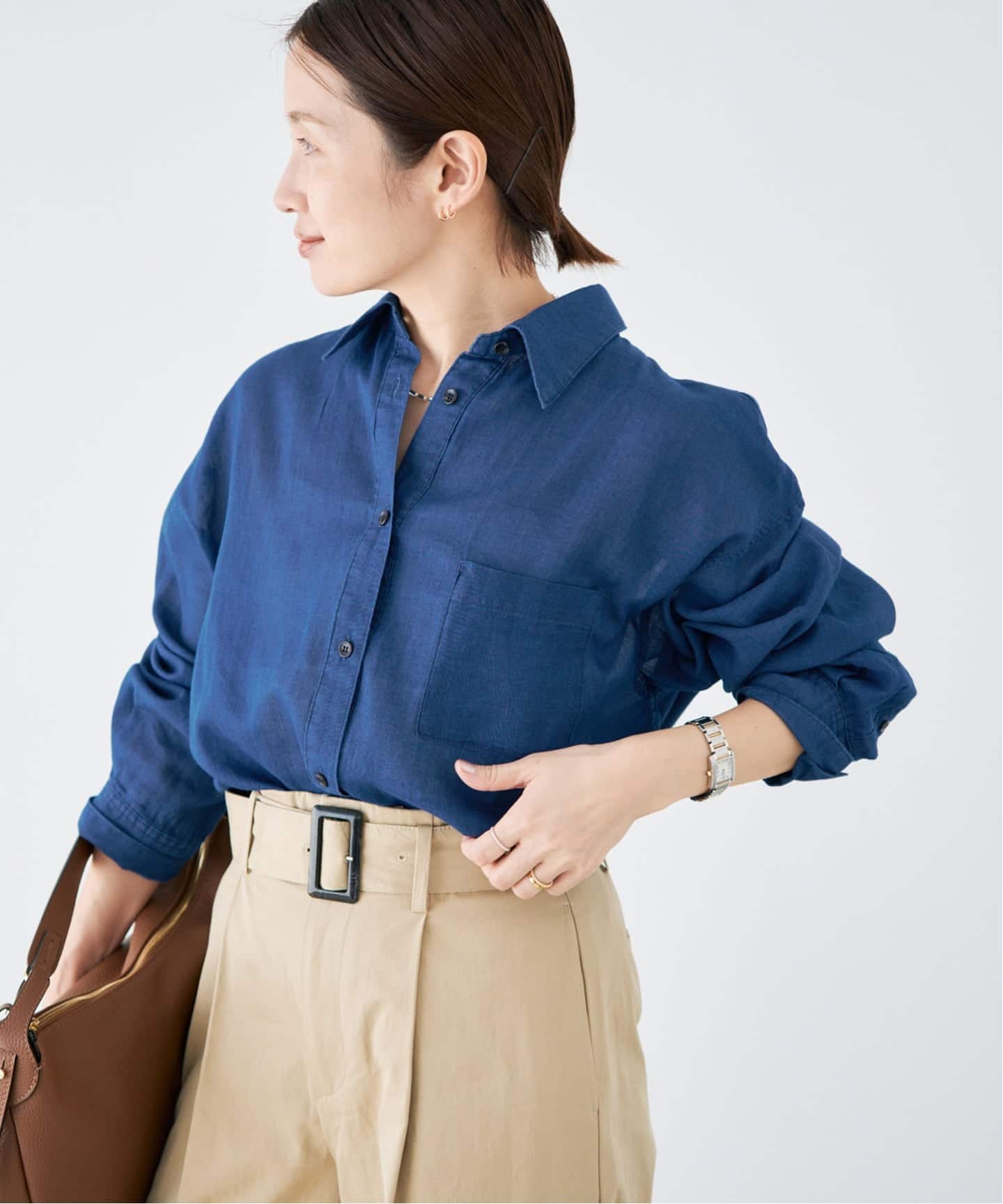 予約》シアーデニムシャツ（シャツ／ブラウス）｜IENA（イエナ）の通販