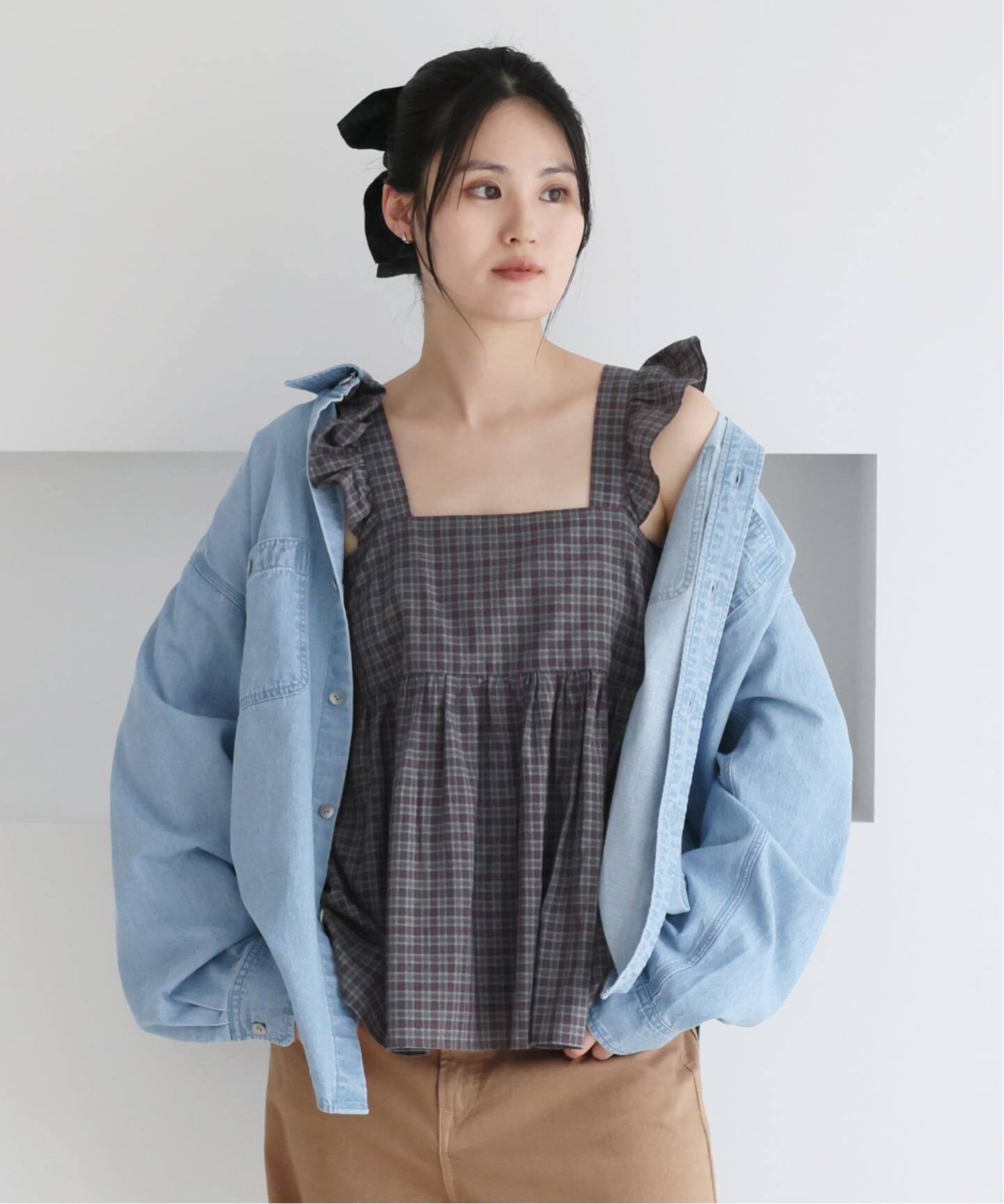 しーちゃん様　IENA BLACK シャンブレーシャツ（シャツ／ブラウス）｜IENA（イエナ）の通販