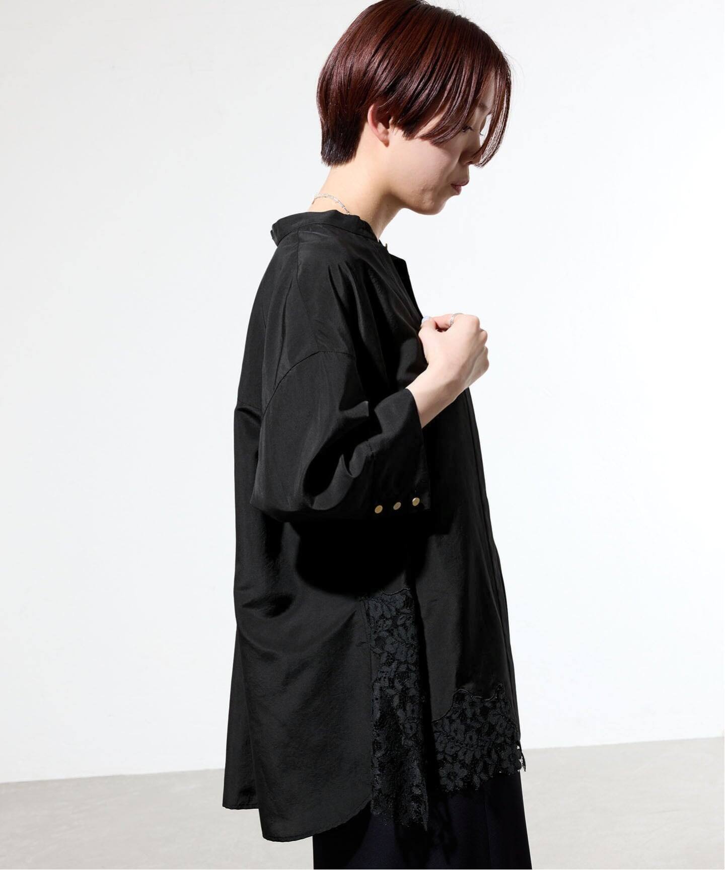 一部店舗限定》裾レースシャツ（シャツ／ブラウス）｜IENA（イエナ）の