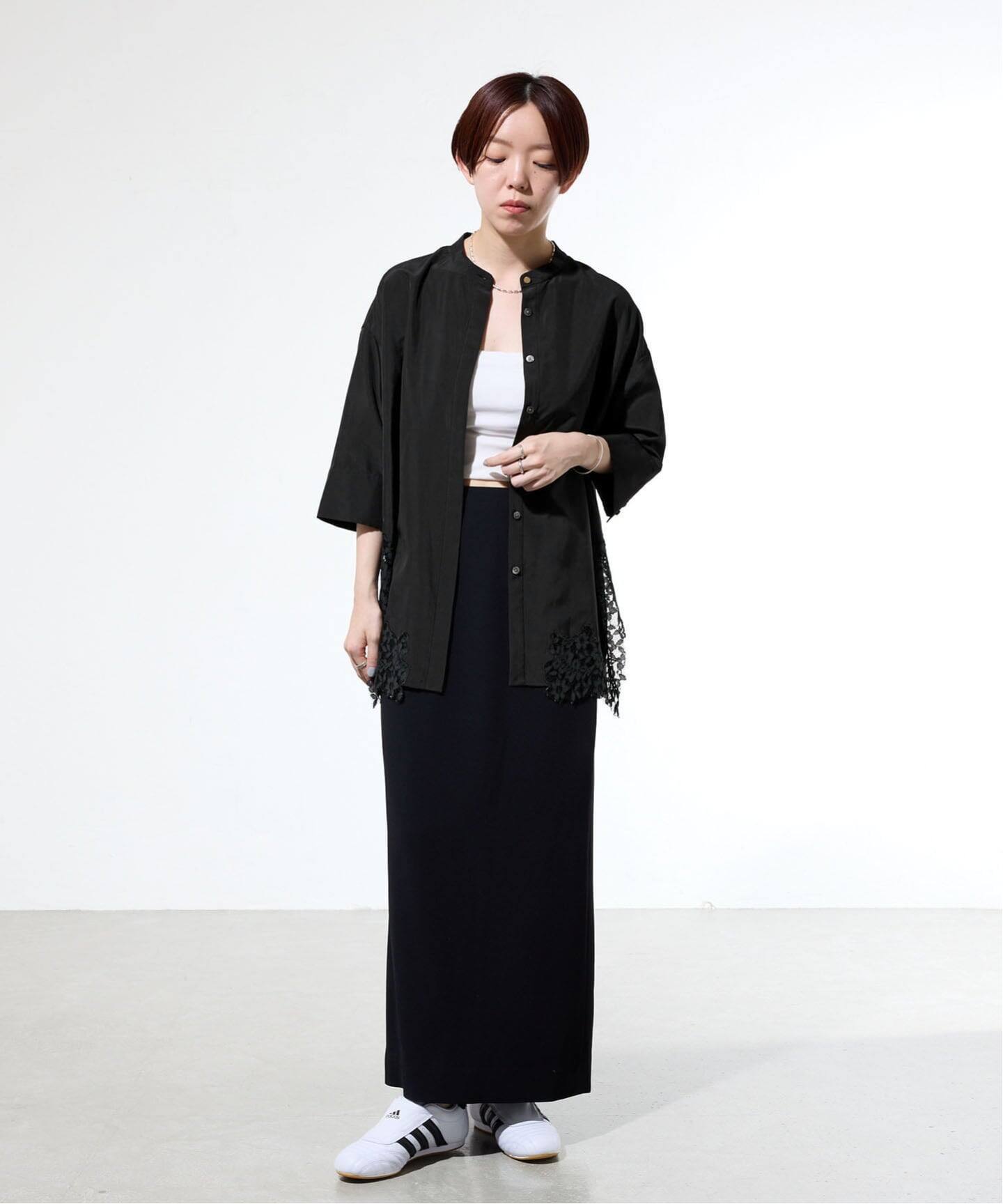 一部店舗限定》裾レースシャツ（シャツ／ブラウス）｜IENA（イエナ）の