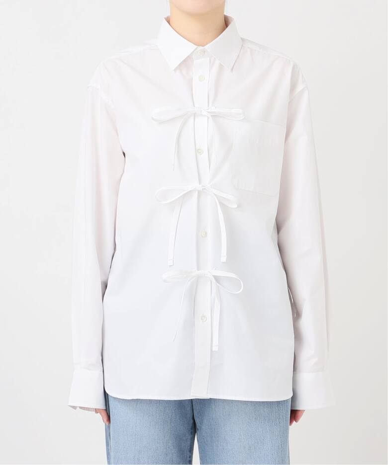 MA/RE/マレ RIBBON SHIRTS シャツ LIGHT COTTON 104 GR（シャツ 