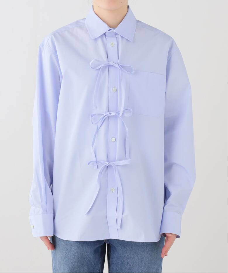 MA/RE/マレ RIBBON SHIRTS シャツ LIGHT COTTON 104 GR（シャツ 