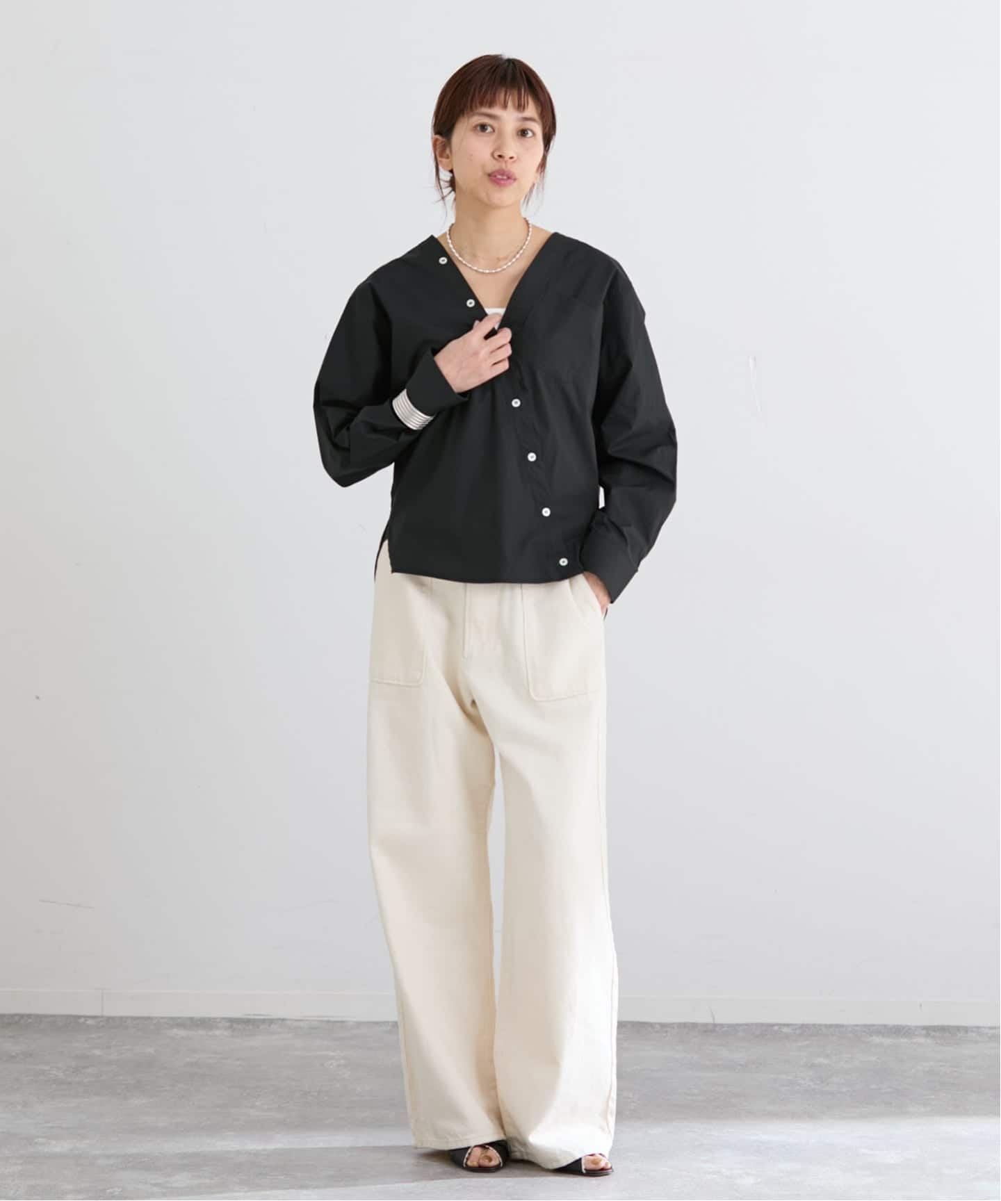 MA/RE/マレ カシュクールSHIRTS シャツ LIGHT COTTON 104 GR（シャツ