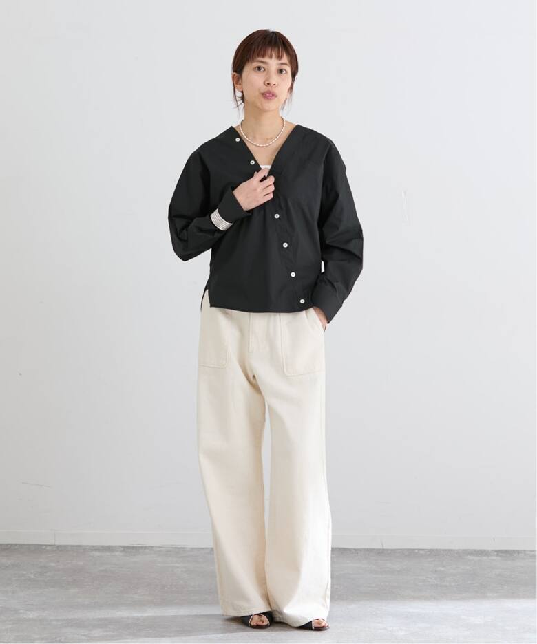 MA/RE/マレ カシュクールSHIRTS シャツ LIGHT COTTON 104 GR（シャツ 