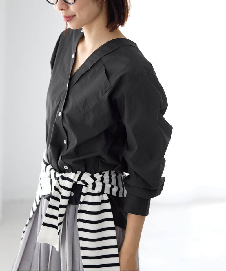 MA/RE/マレ カシュクールSHIRTS シャツ LIGHT COTTON 104 GR（シャツ 