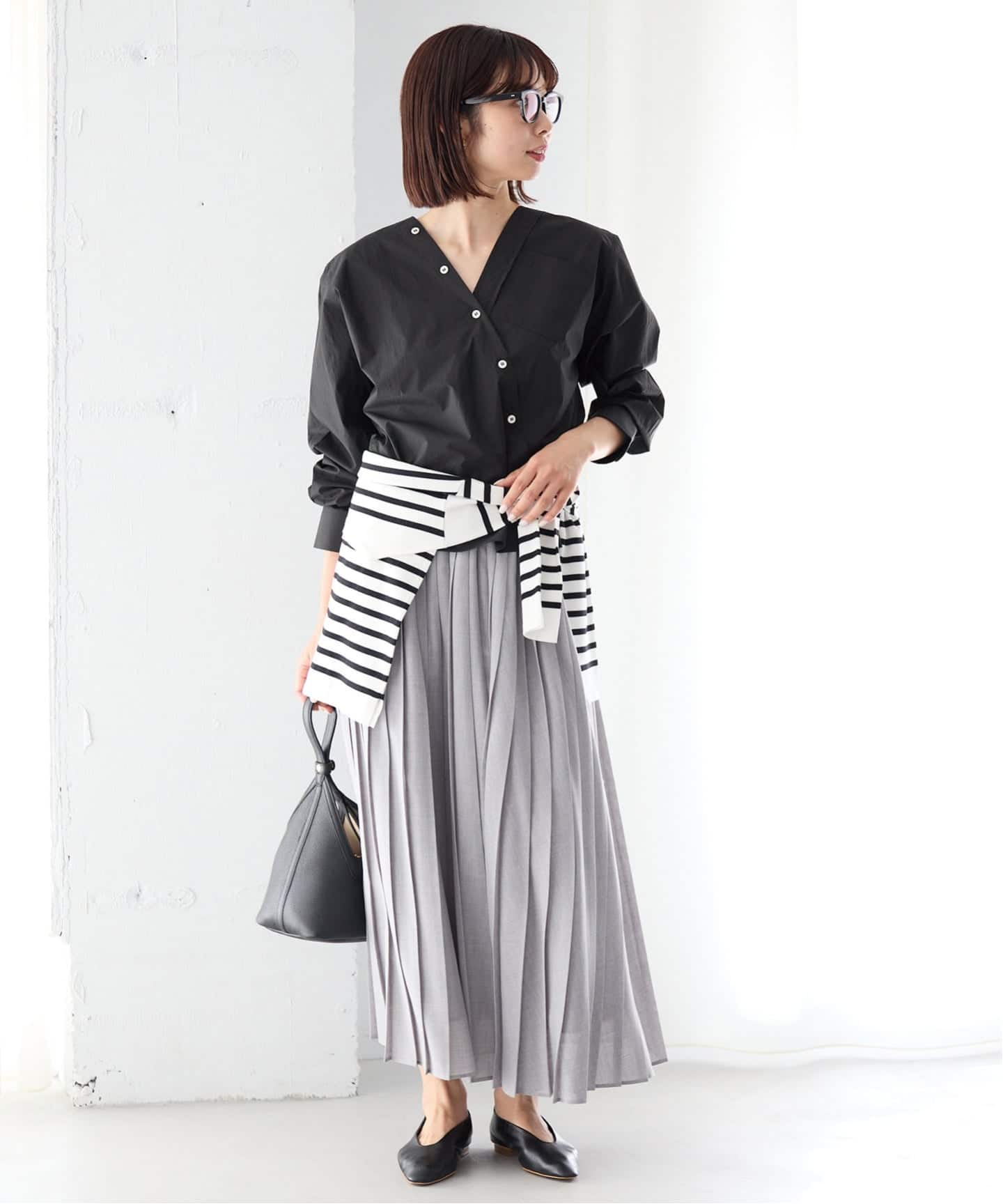 MA/RE/マレ カシュクールSHIRTS シャツ LIGHT COTTON 104 GR（シャツ