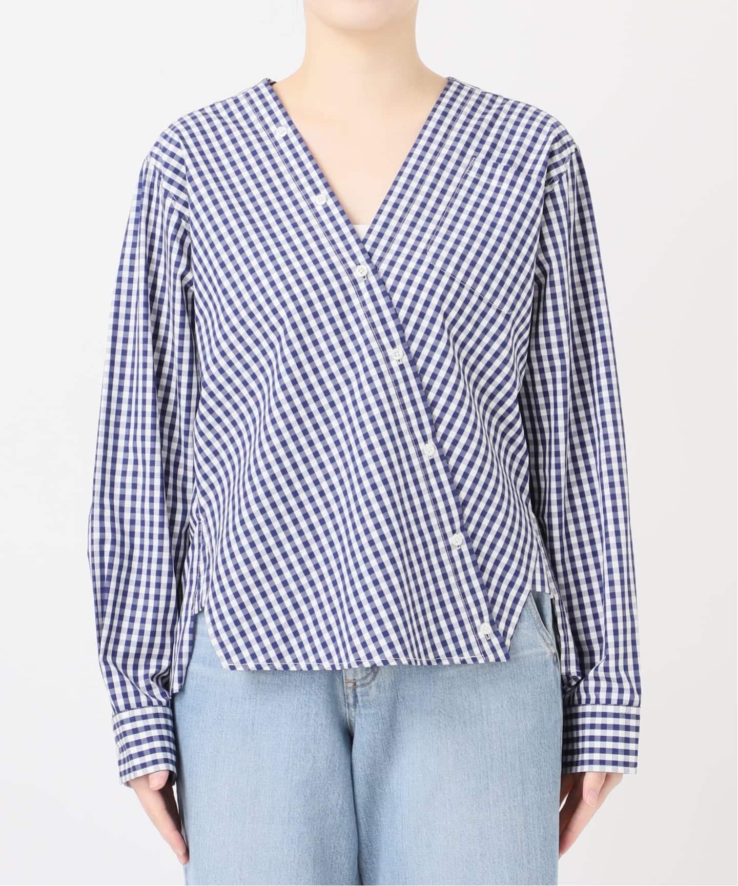 MA/RE/マレ カシュクールSHIRTS シャツ LIGHT COTTON 104 GR（シャツ