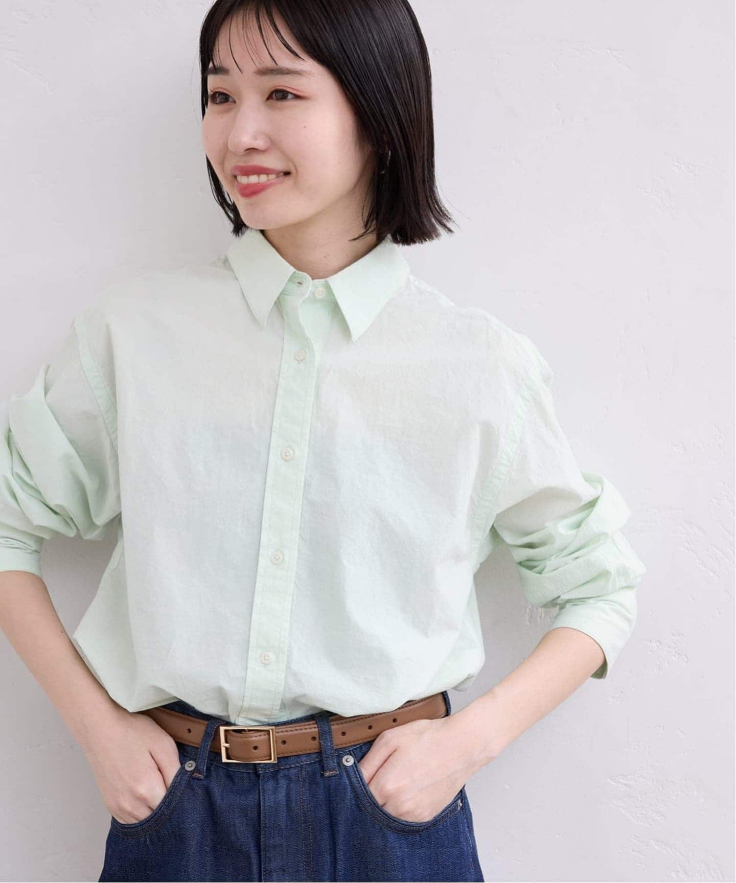 追加》Wash Cotton Color シャツ（シャツ／ブラウス）｜SLOBE IENA