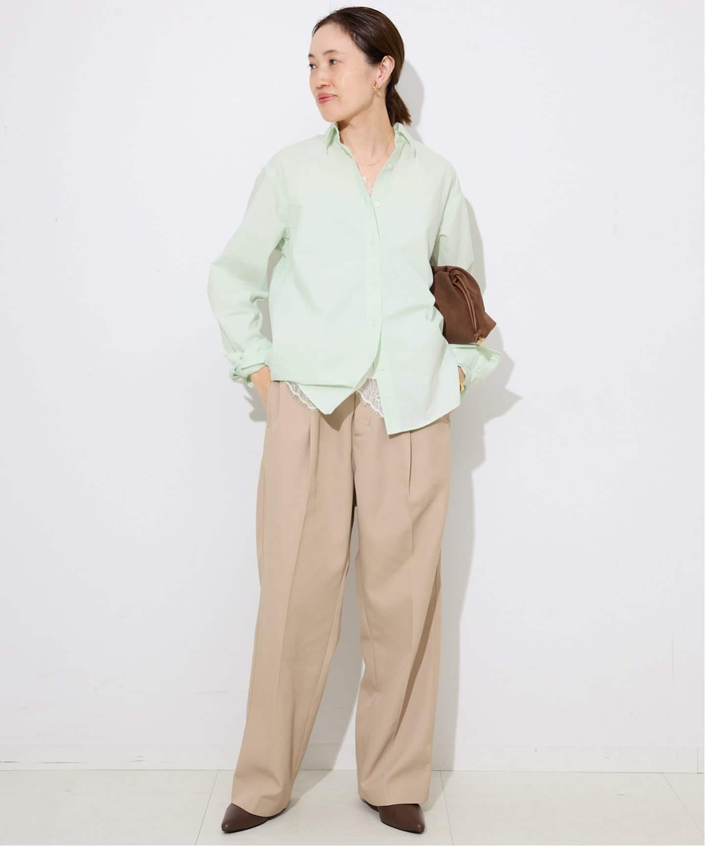 追加》Wash Cotton Color シャツ（シャツ／ブラウス）｜SLOBE IENA