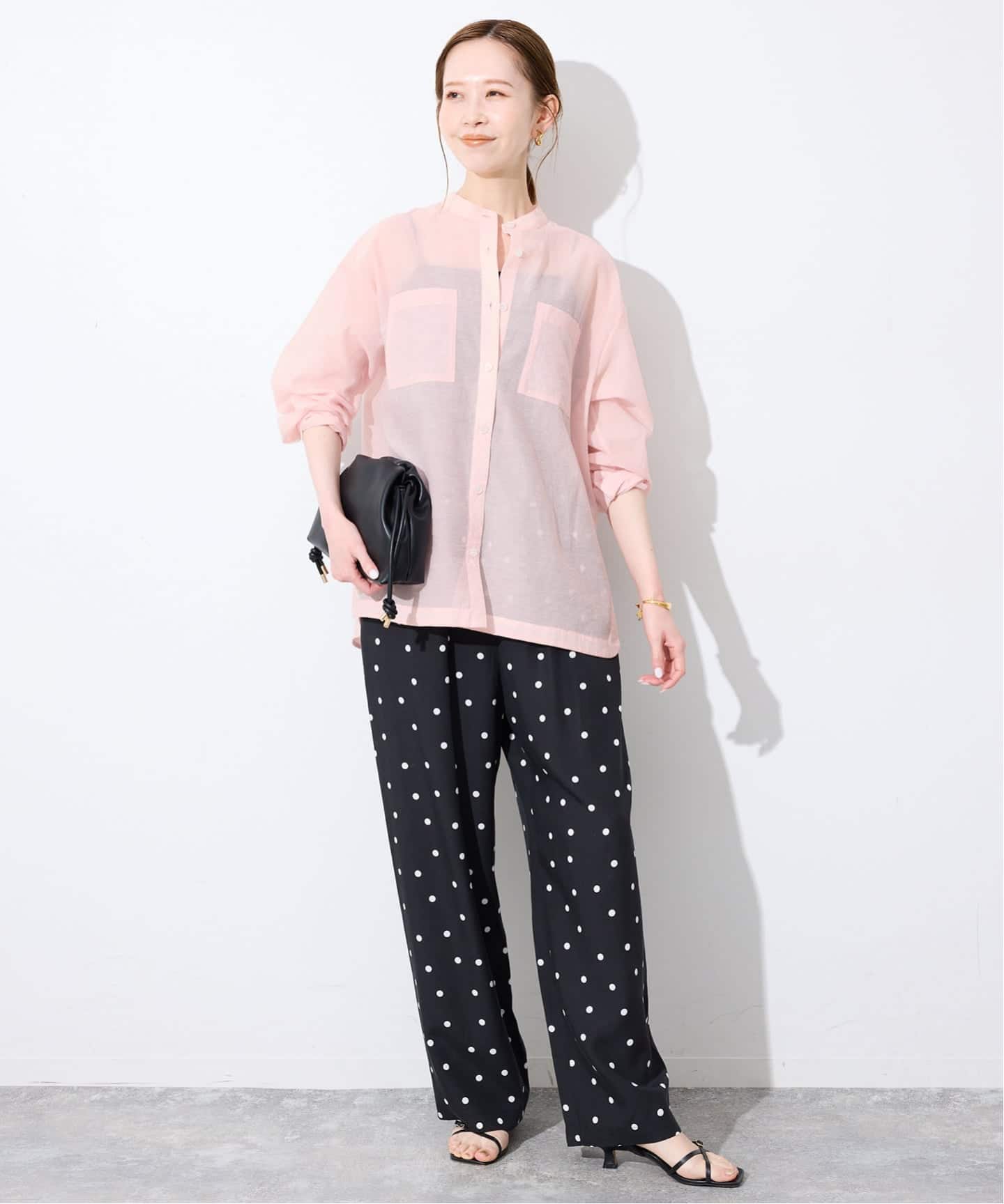 新品タグ付き♦︎ SLOBE IENA ベーシックバンドカラーシャツ シアーバンドカラーシャツ（シャツ／ブラウス）｜SLOBE IENA（スローブ