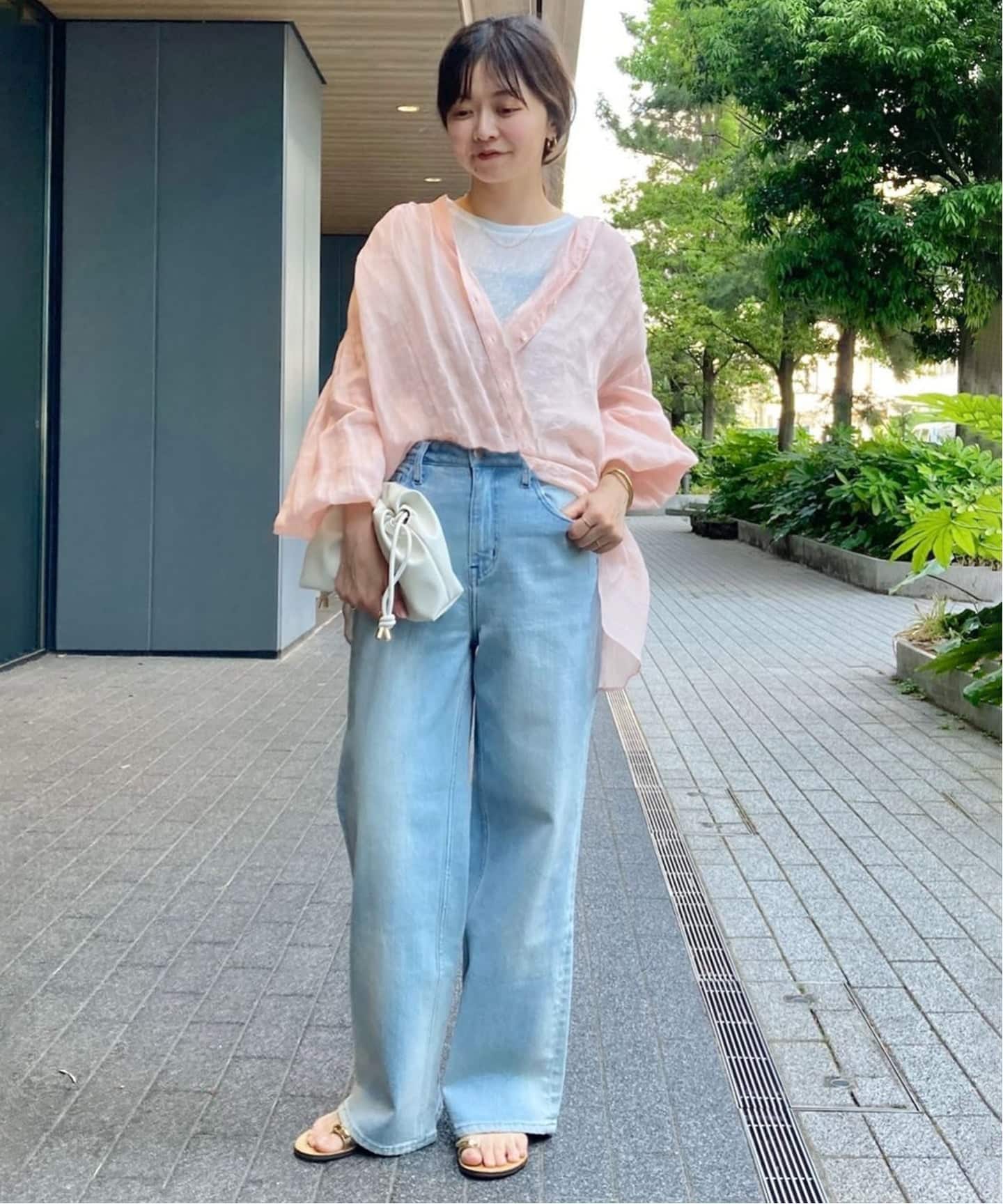 新品♥SLOBE IENA ラミースキッパーシャツ◆ホワイト オーバーサイズ 追加2》ラミースキッパーシャツ（シャツ／ブラウス）｜SLOBE IENA