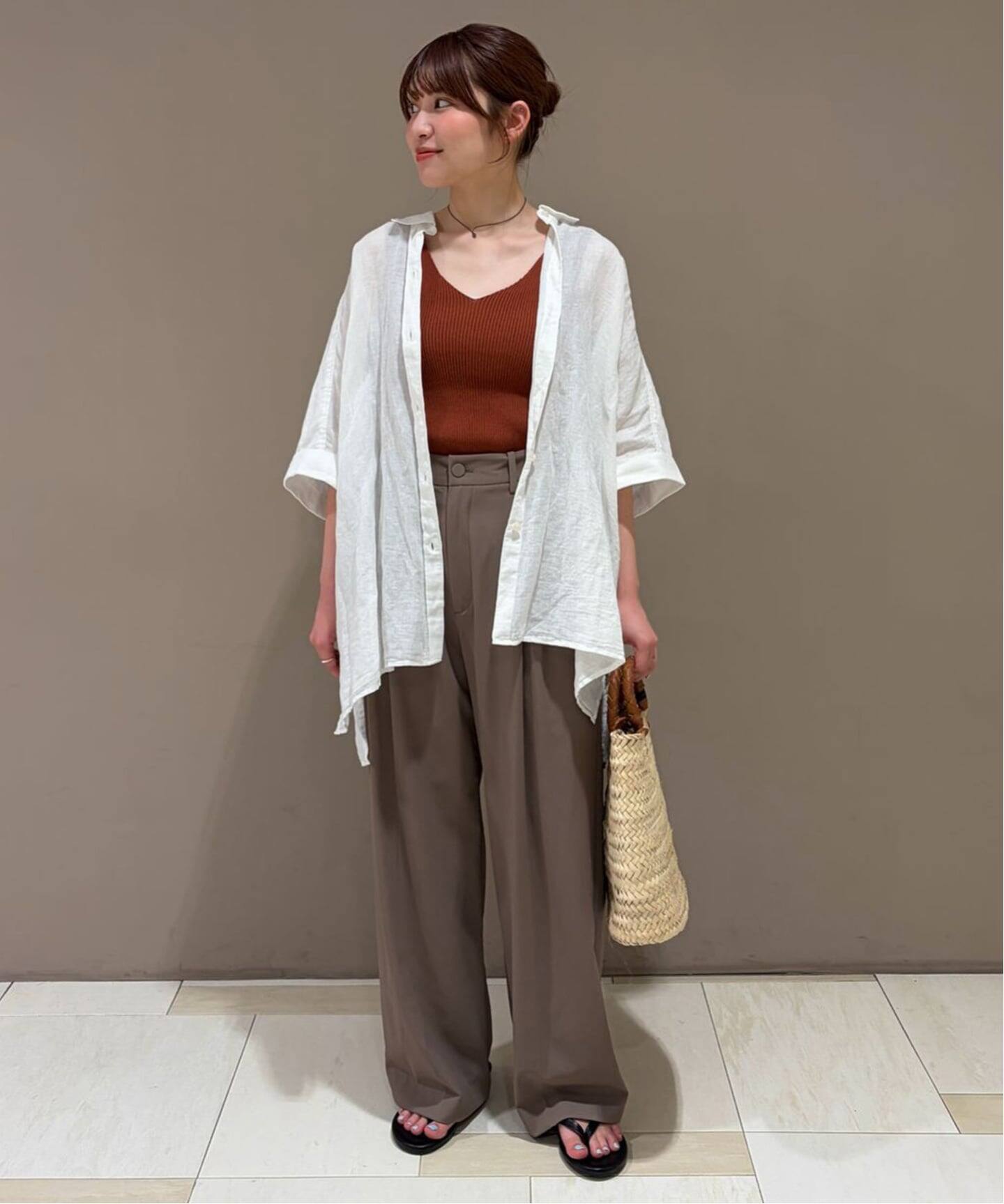 追加/シリーズあり》リネンコットンBOXシャツ（シャツ／ブラウス 