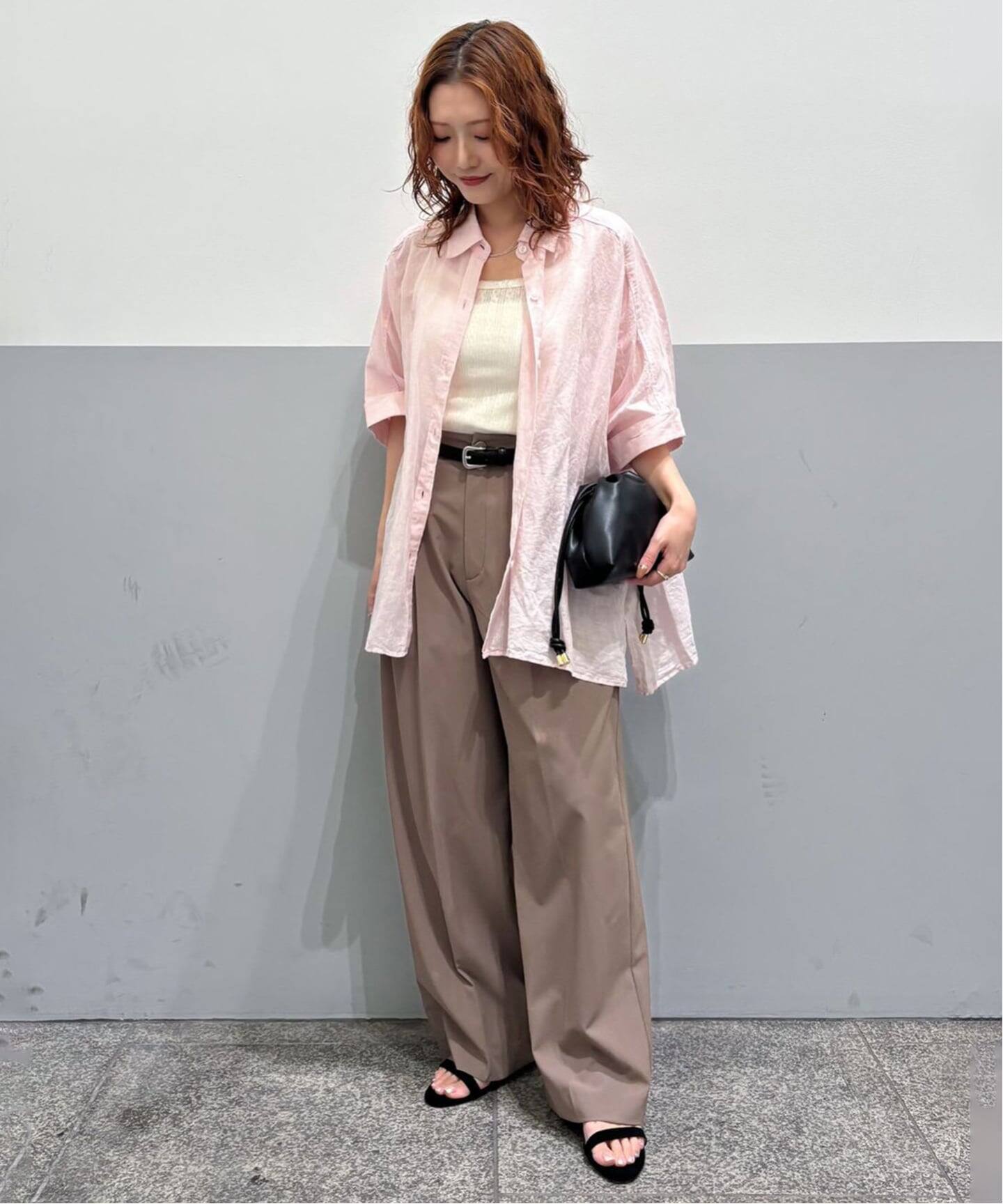 追加/シリーズあり》リネンコットンBOXシャツ（シャツ／ブラウス