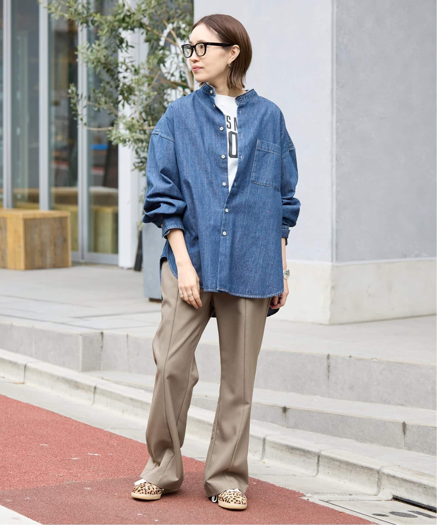 スローブイエナ LEDENIM REMAKE OVER SHIRT LEDENIM REMAKE OVER SHIRT（シャツ／ブラウス）｜SLOBE IENA