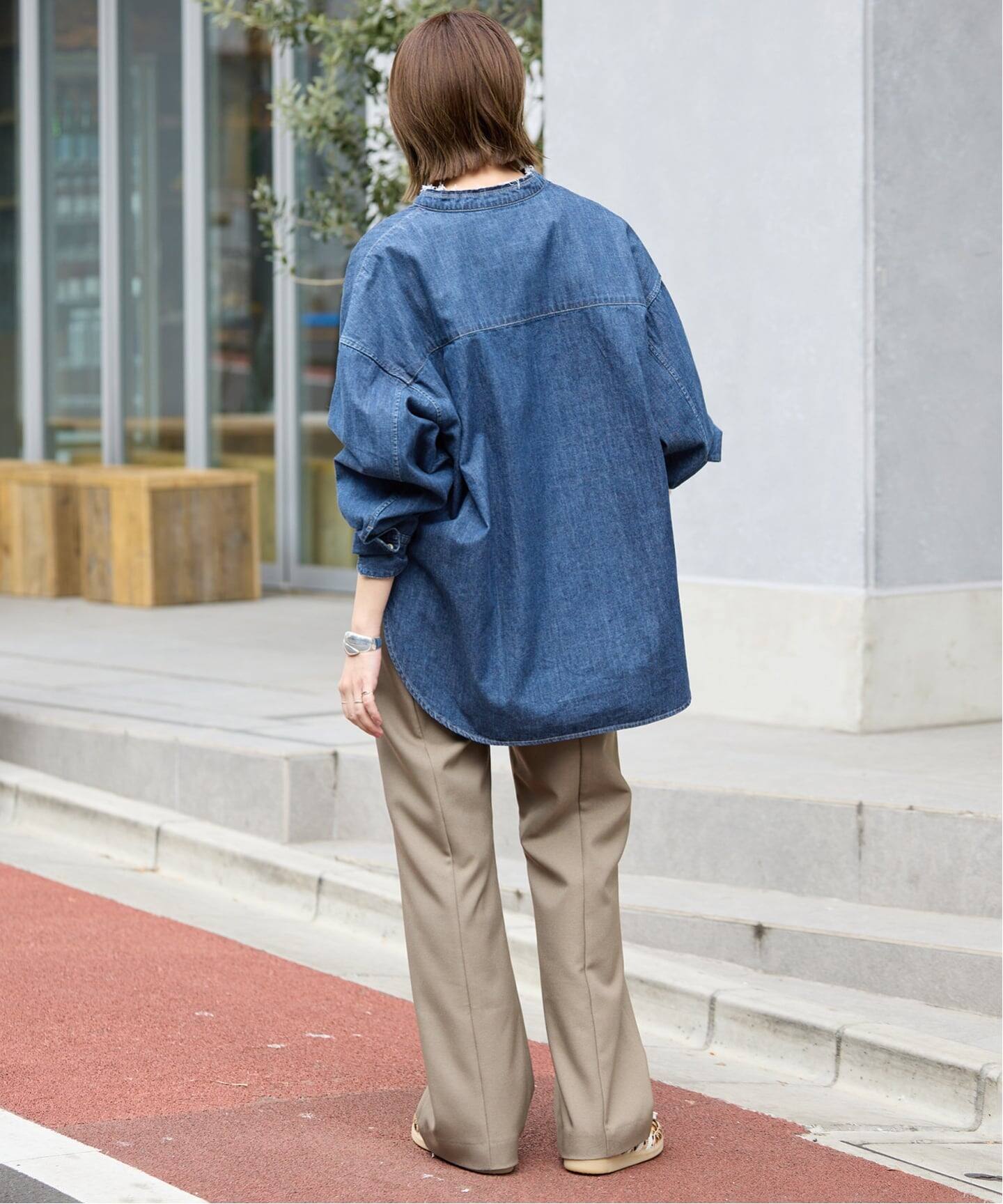 スローブイエナ LEDENIM REMAKE OVER SHIRT LEDENIM REMAKE OVER SHIRT（シャツ／ブラウス）｜SLOBE IENA