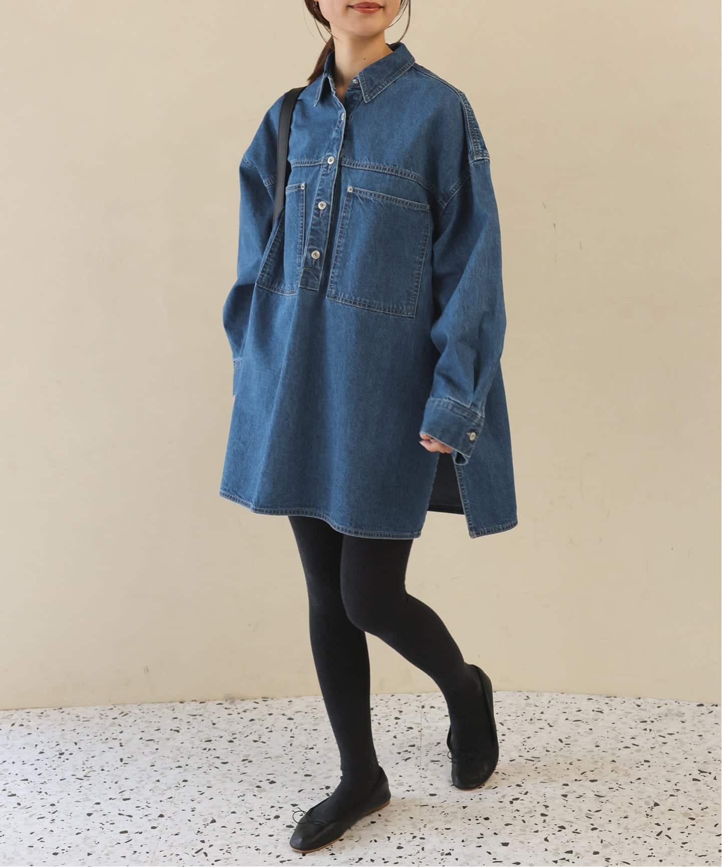 LE DENIM フィールドオーバーチュニック（シャツ／ブラウス）｜SLOBE